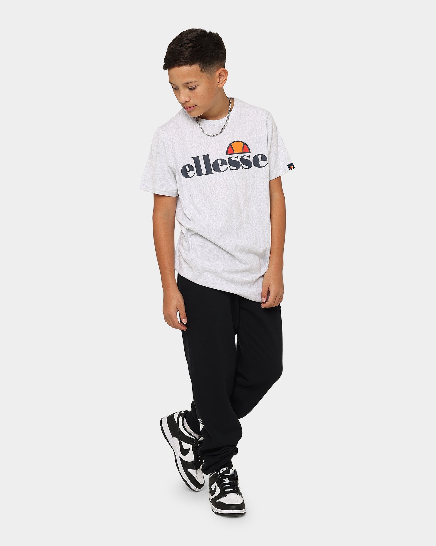 Ellesse Kids' Malia T-Shirt White Marle