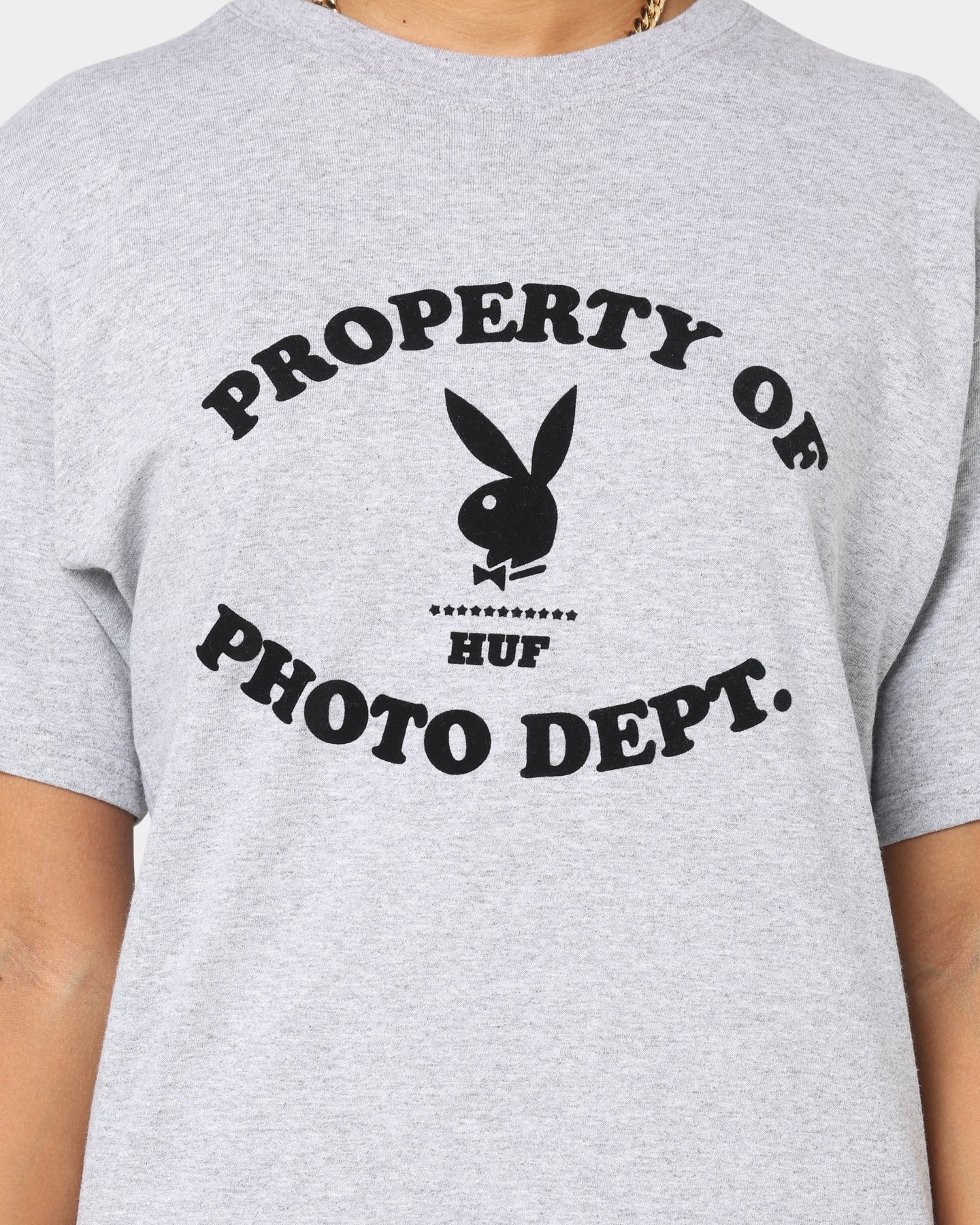HUF X Playboy Photo Dept T-Shirt Grey Heather Style001
