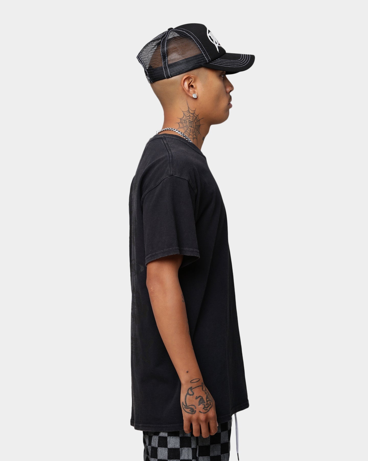Goat Crew Stacked Logo Vintage T-Shirt Black Wash
