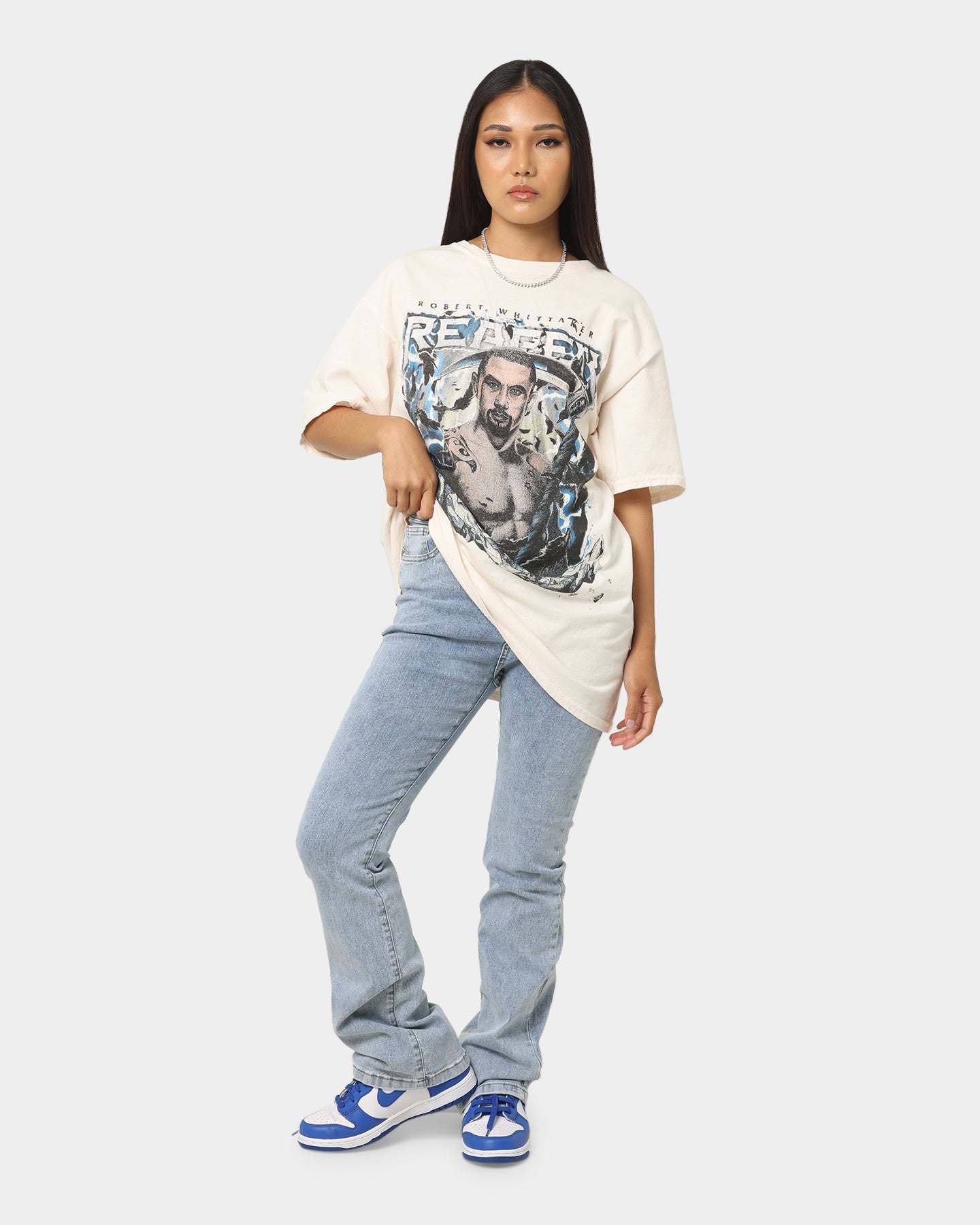 Goat Crew X Robert Whittaker Vintage T-Shirt Off White Style001