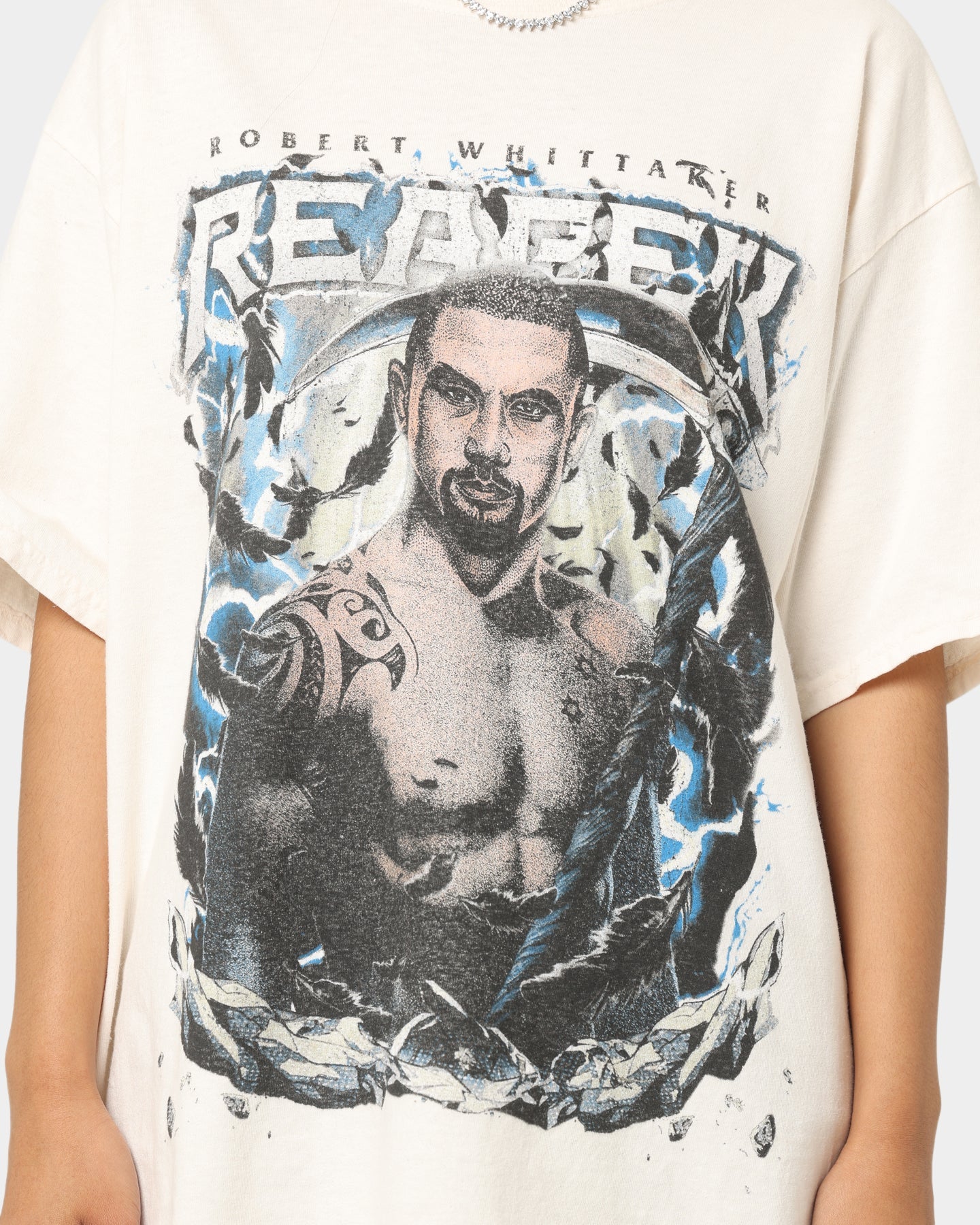 Goat Crew X Robert Whittaker Vintage T-Shirt Off White Style001