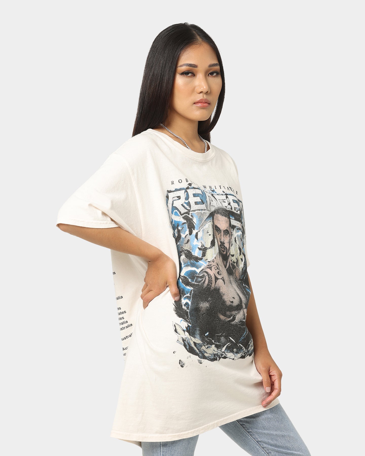 Goat Crew X Robert Whittaker Vintage T-Shirt Off White Style001