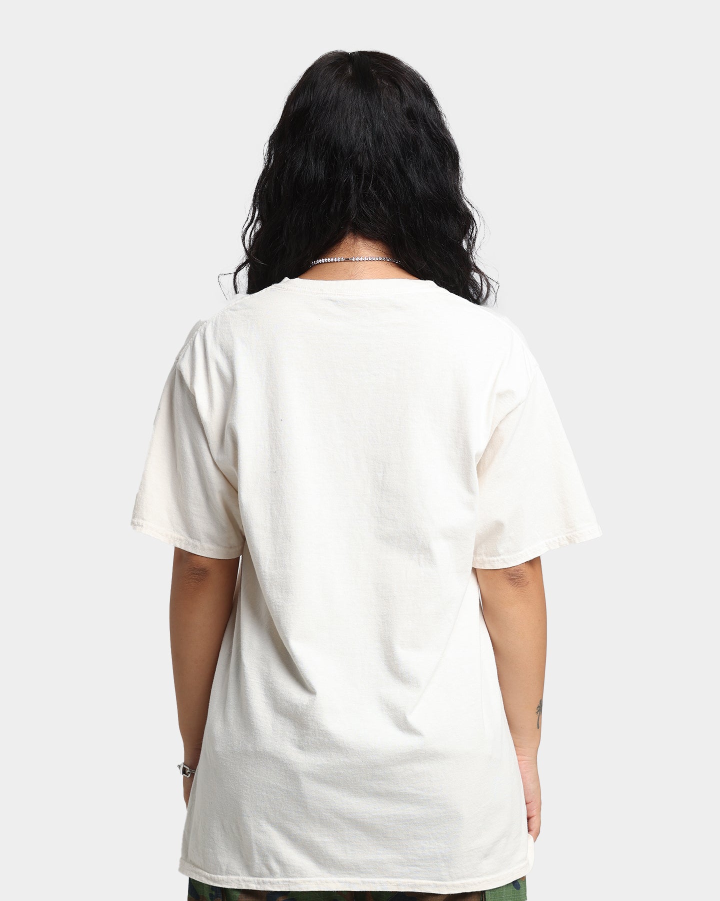 Goat Crew Green Skeleton Vintage T-Shirt Off White Style001