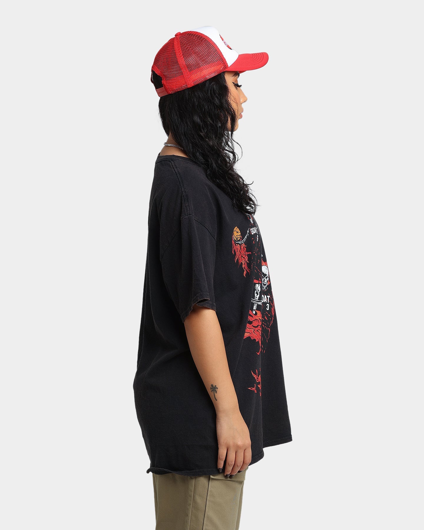 Goat Crew Team Miami Vintage T-Shirt Black Wash Style001