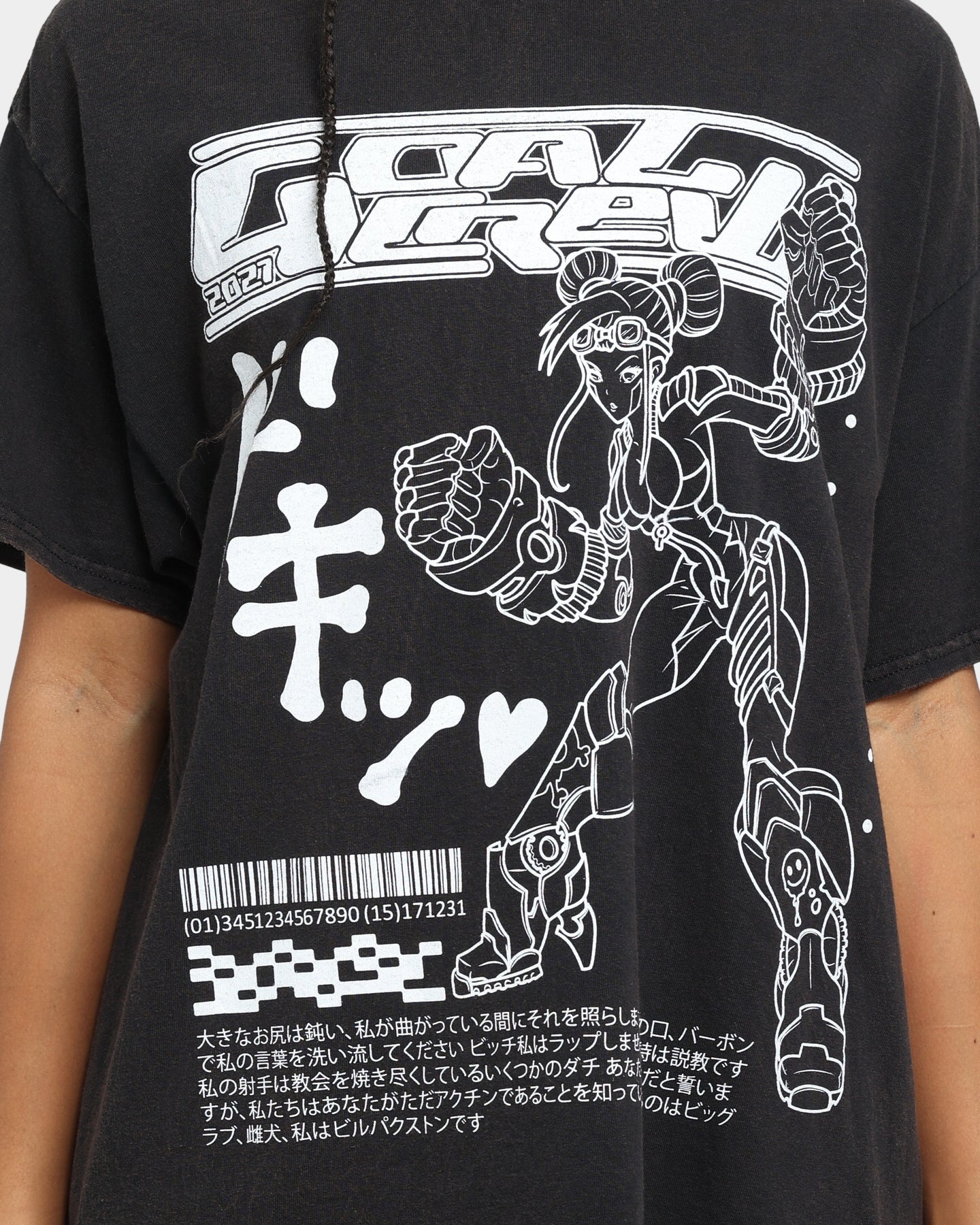 Goat Crew Kyoto Vintage T-Shirt Black Wash Style001