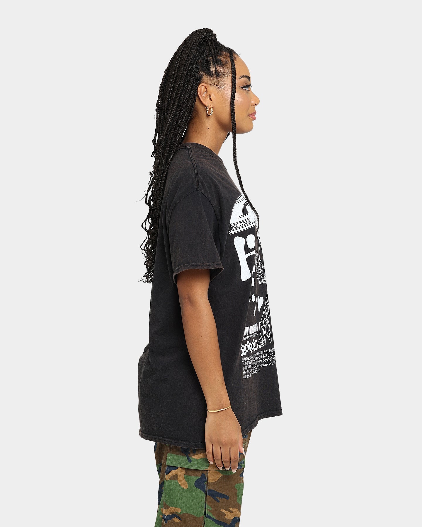 Goat Crew Kyoto Vintage T-Shirt Black Wash Style001