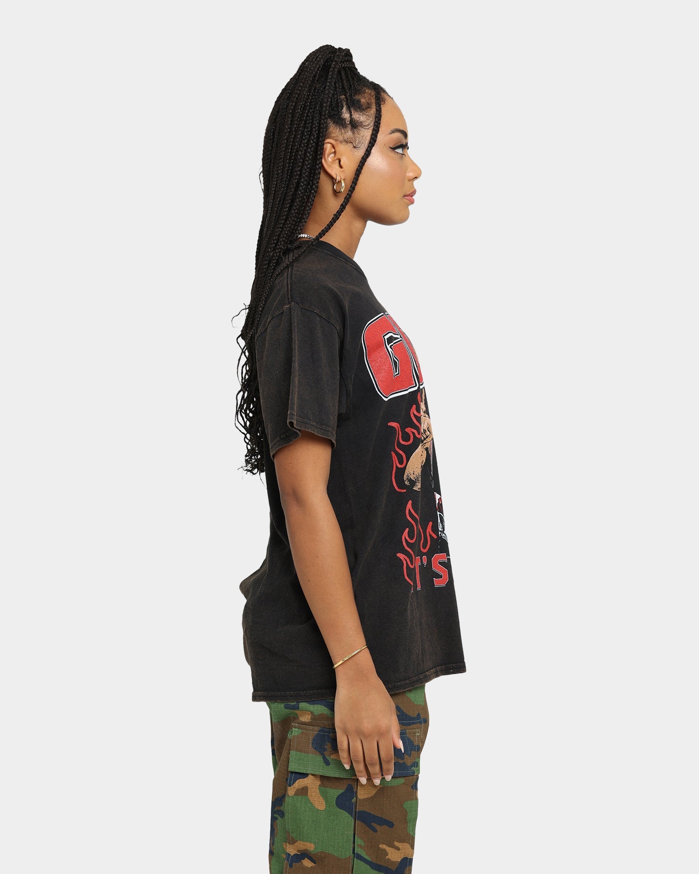 Goat Crew It's Time Vintage T-Shirt Black Wash Style001
