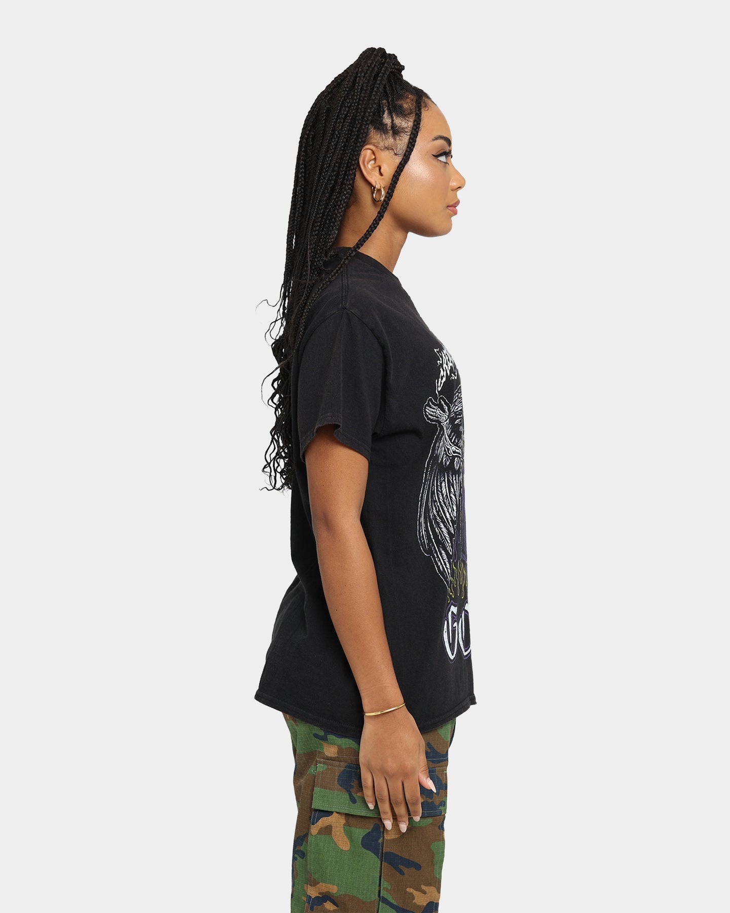 Goat Crew Los Angeles Angels Vintage T-Shirt Black Wash Style001