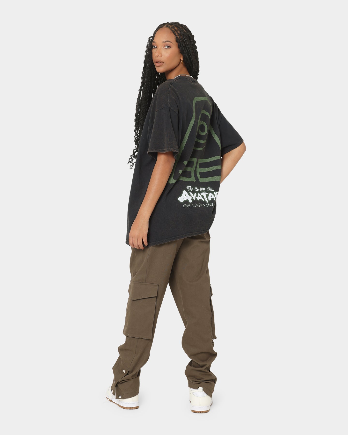 Goat Crew x Avatar: The Last Airbender Earth Elements Vintage T-Shirt Black Wash Style001