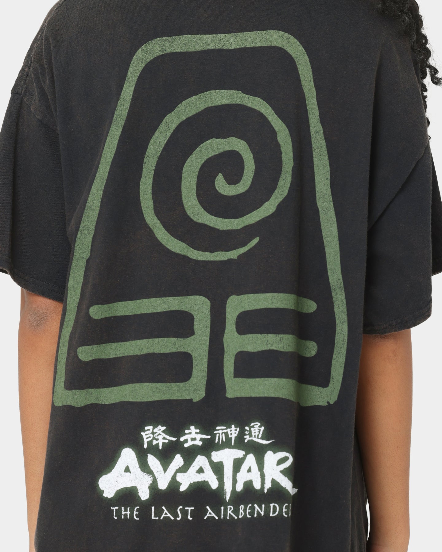 Goat Crew x Avatar: The Last Airbender Earth Elements Vintage T-Shirt Black Wash Style001