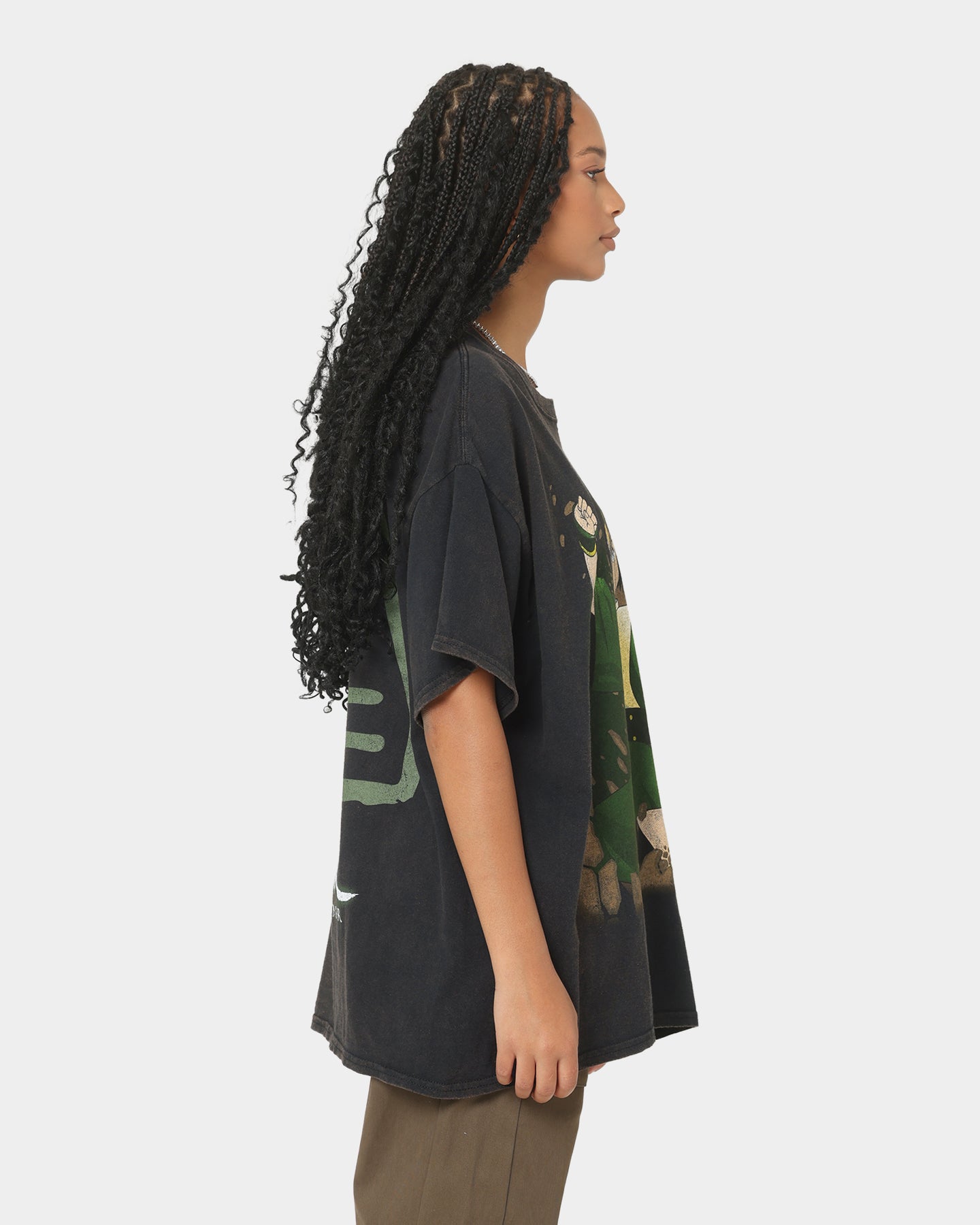 Goat Crew x Avatar: The Last Airbender Earth Elements Vintage T-Shirt Black Wash Style001