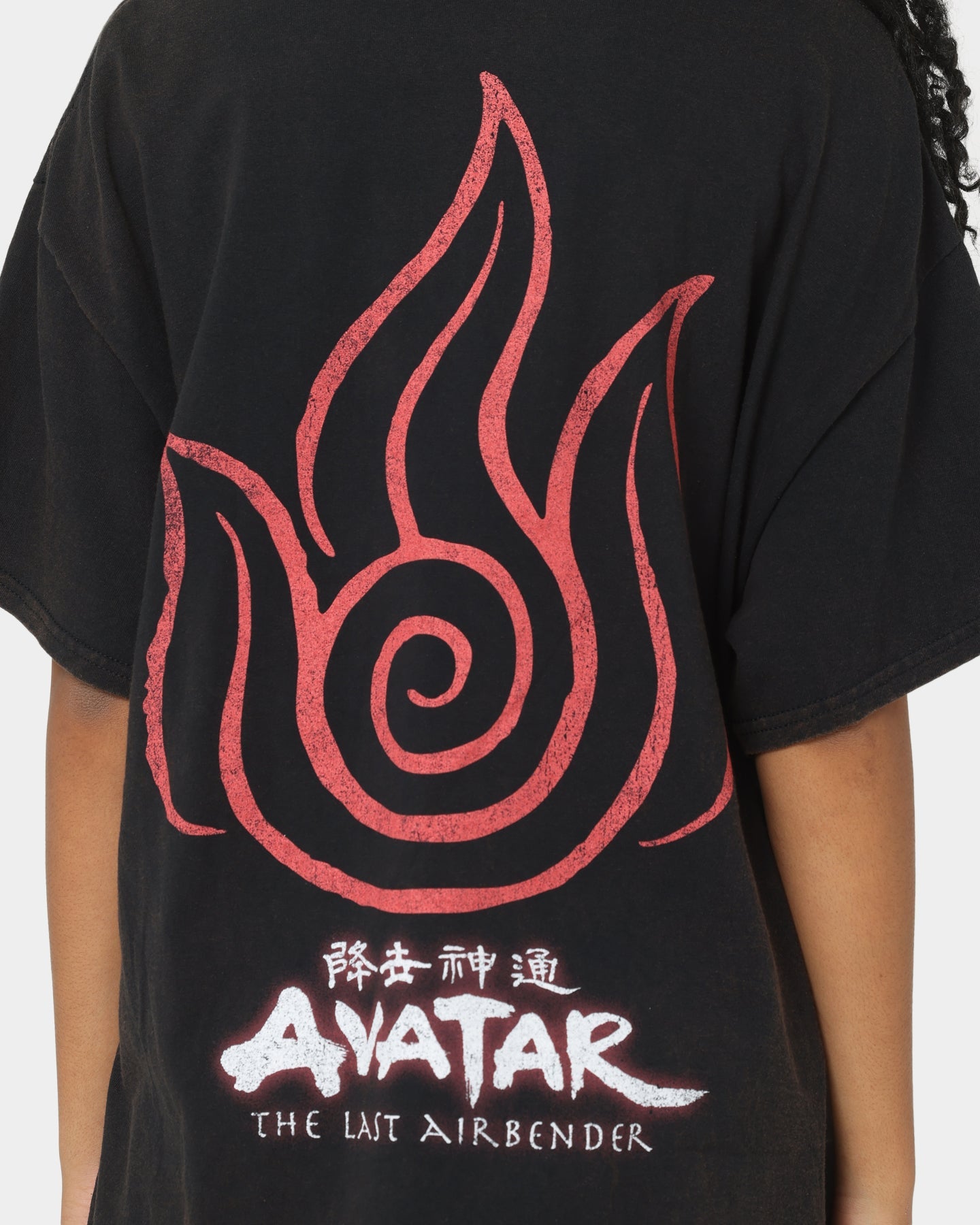Goat Crew x Avatar: The Last Airbender Fire Elements Vintage T-Shirt Black Wash Style001