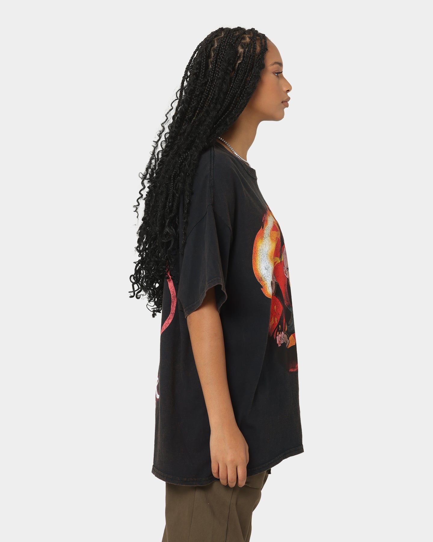 Goat Crew x Avatar: The Last Airbender Fire Elements Vintage T-Shirt Black Wash Style001