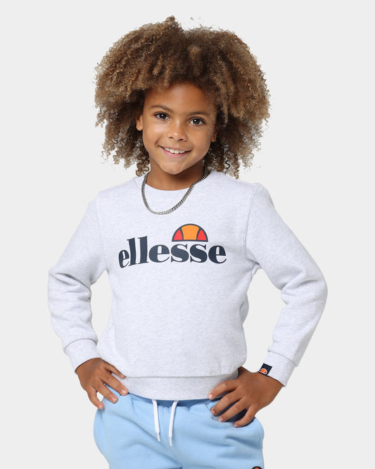 Ellesse Kids' Suprios Sweatshirt White Marle