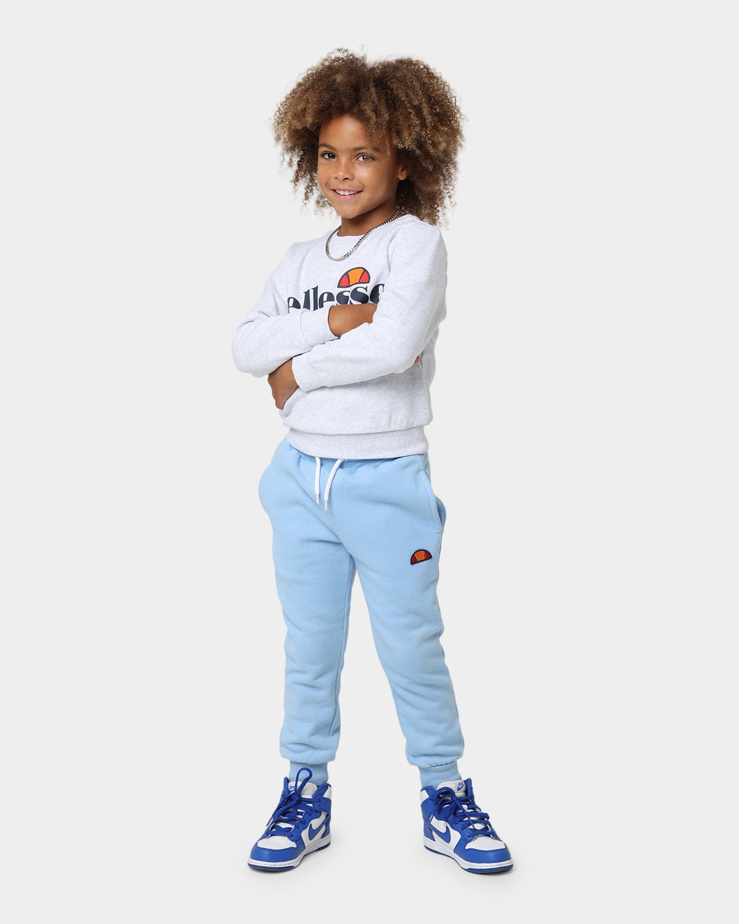 Ellesse Kids' Suprios Sweatshirt White Marle