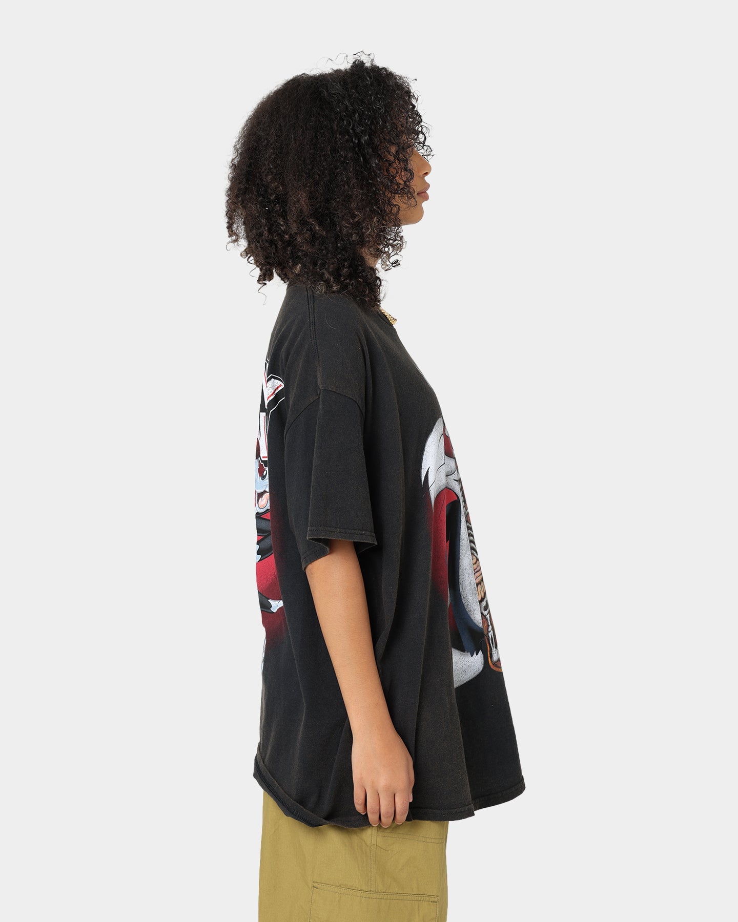 Goat Crew X Looney Tunes Sylvester Vintage T-Shirt Black Wash Style001