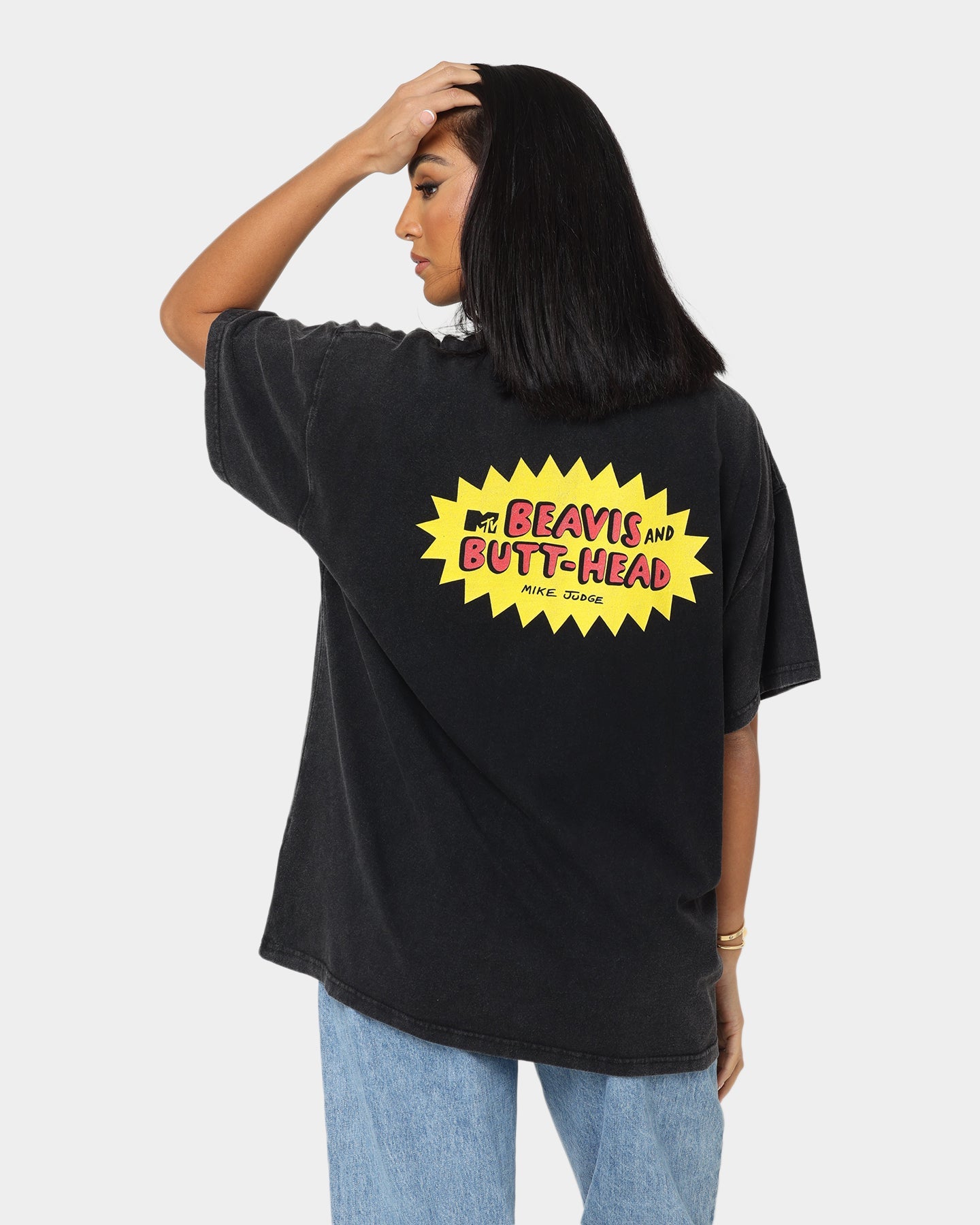 American Thrift American Thrift X Beavis & Butthead Rock T-Shirt Vintage Black Style001