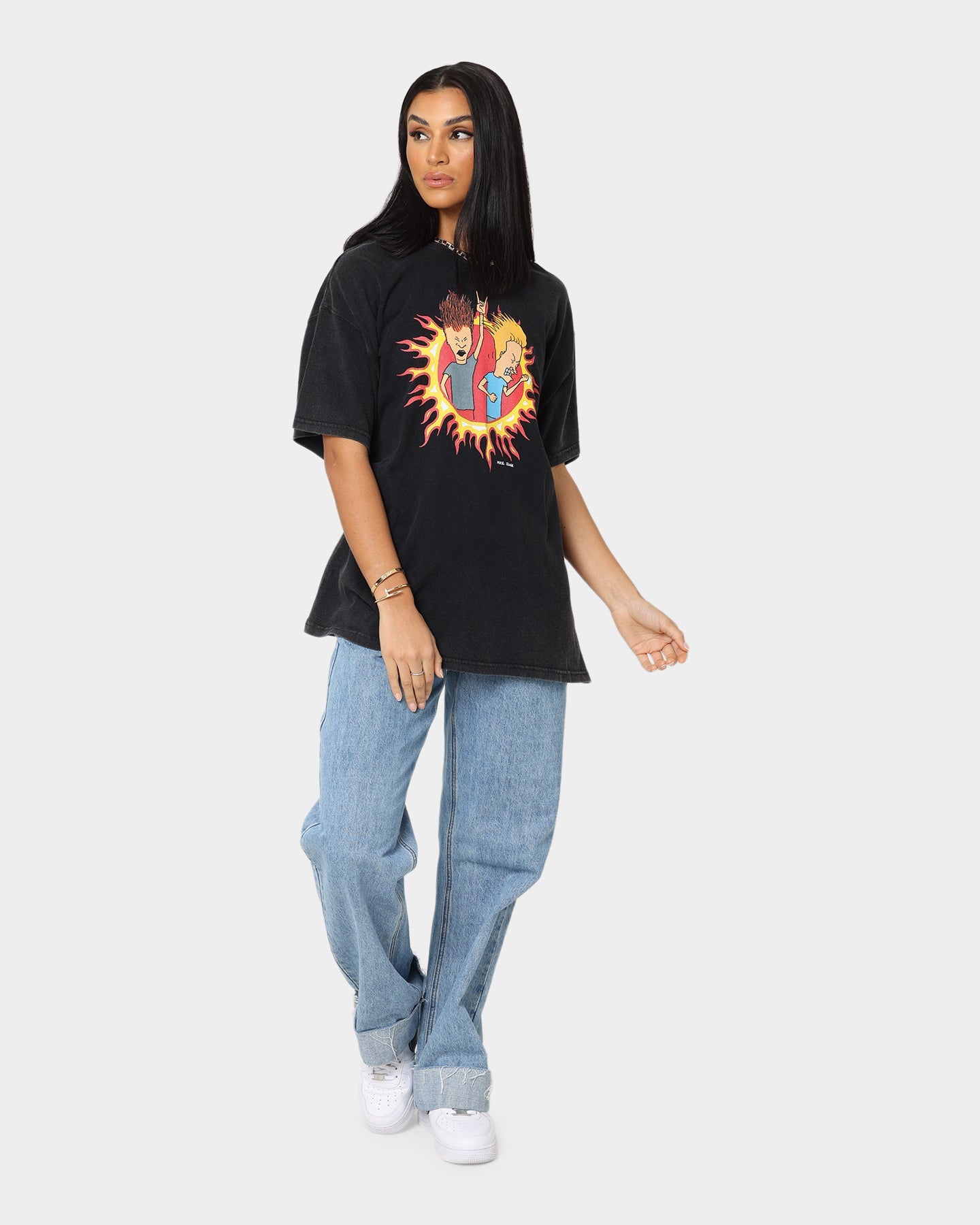 American Thrift American Thrift X Beavis & Butthead Rock T-Shirt Vintage Black Style001