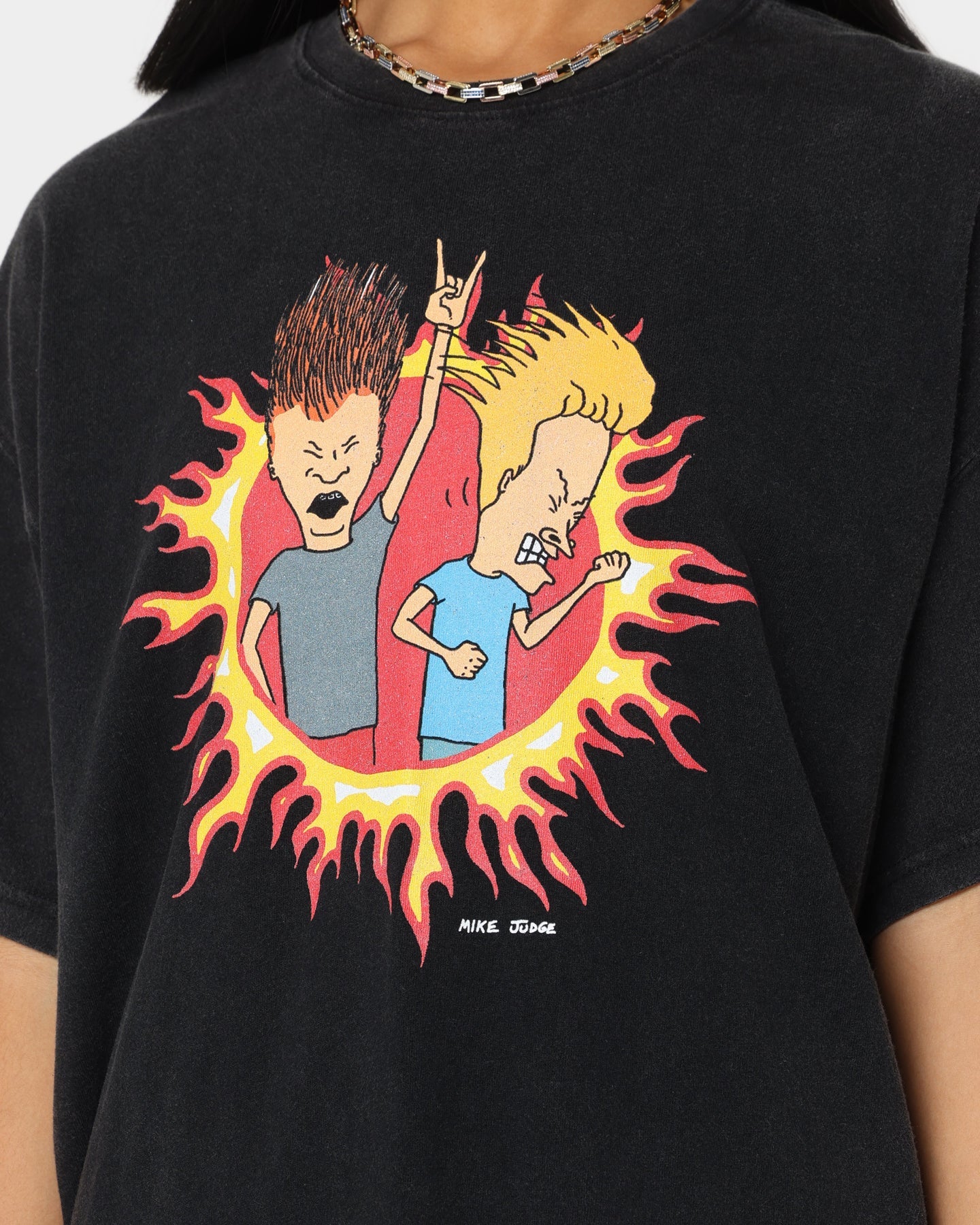 American Thrift American Thrift X Beavis & Butthead Rock T-Shirt Vintage Black Style001