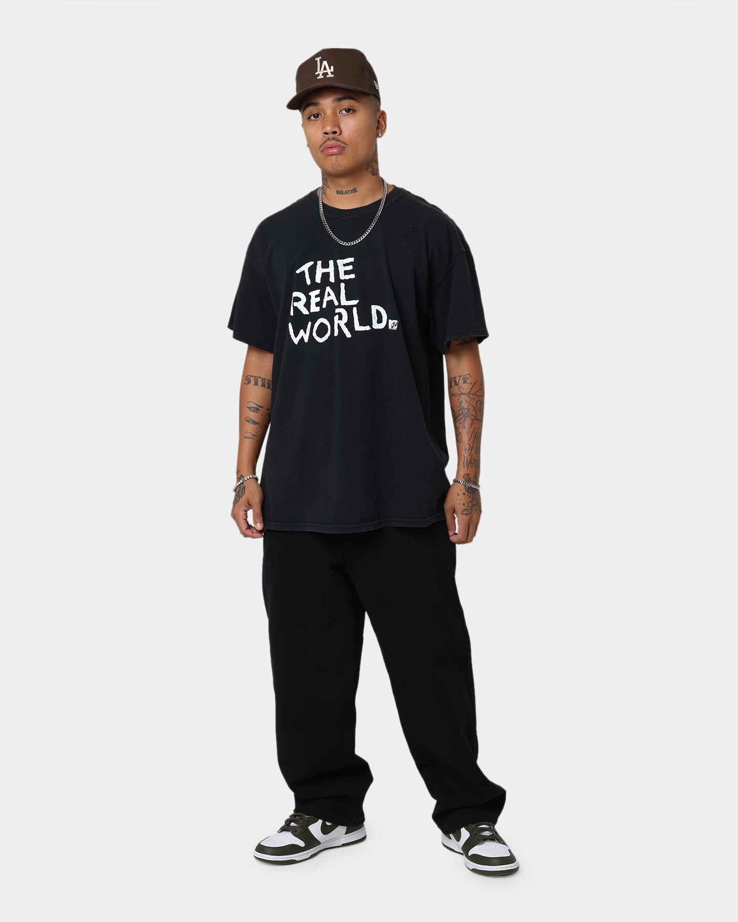 American Thrift X MTV The Real World Vintage T-Shirt Black Wash