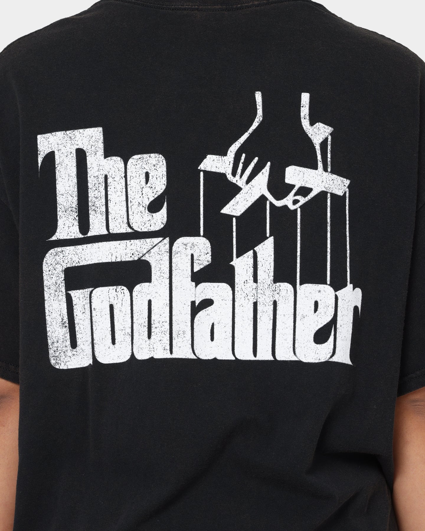 American Thrift X The Godfather The Don Vintage T-Shirt Black Wash Style001