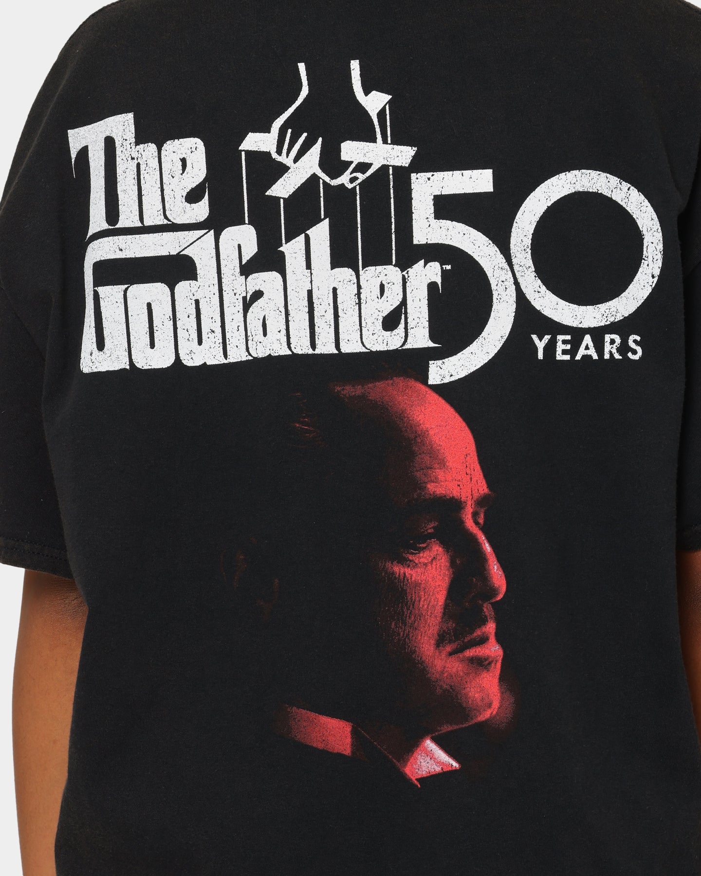 American Thrift X The Godfather The Godfather Movie Vintage T-Shirt Black Wash Style001