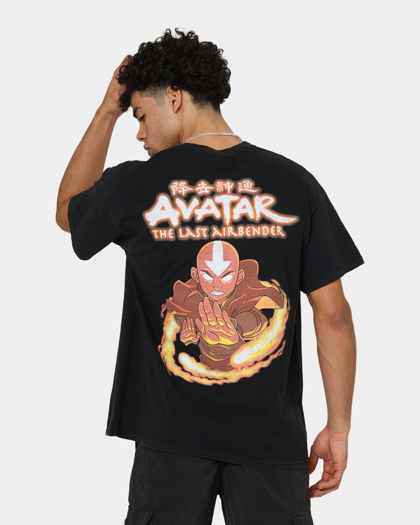 Goat Crew X Avatar: Aang Fire Vintage T-Shirt Washed Black