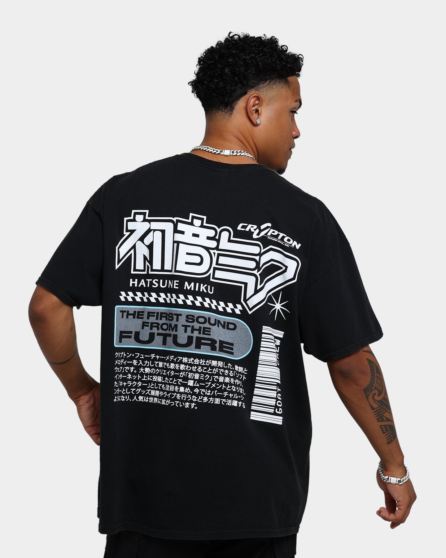 Goat Crew X Hatsune Miku Future Sound Vintage T-Shirt Washed Black