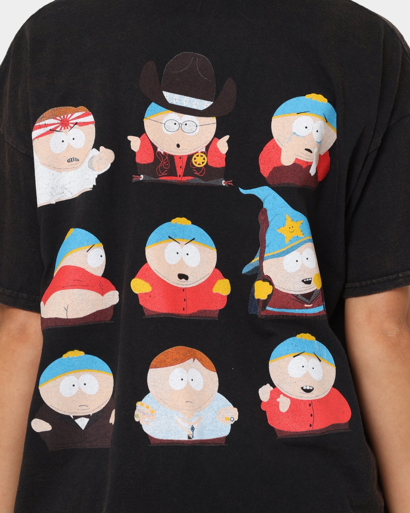 Goat Crew X South Park Cartman Vintage T-Shirt Black Wash Style001