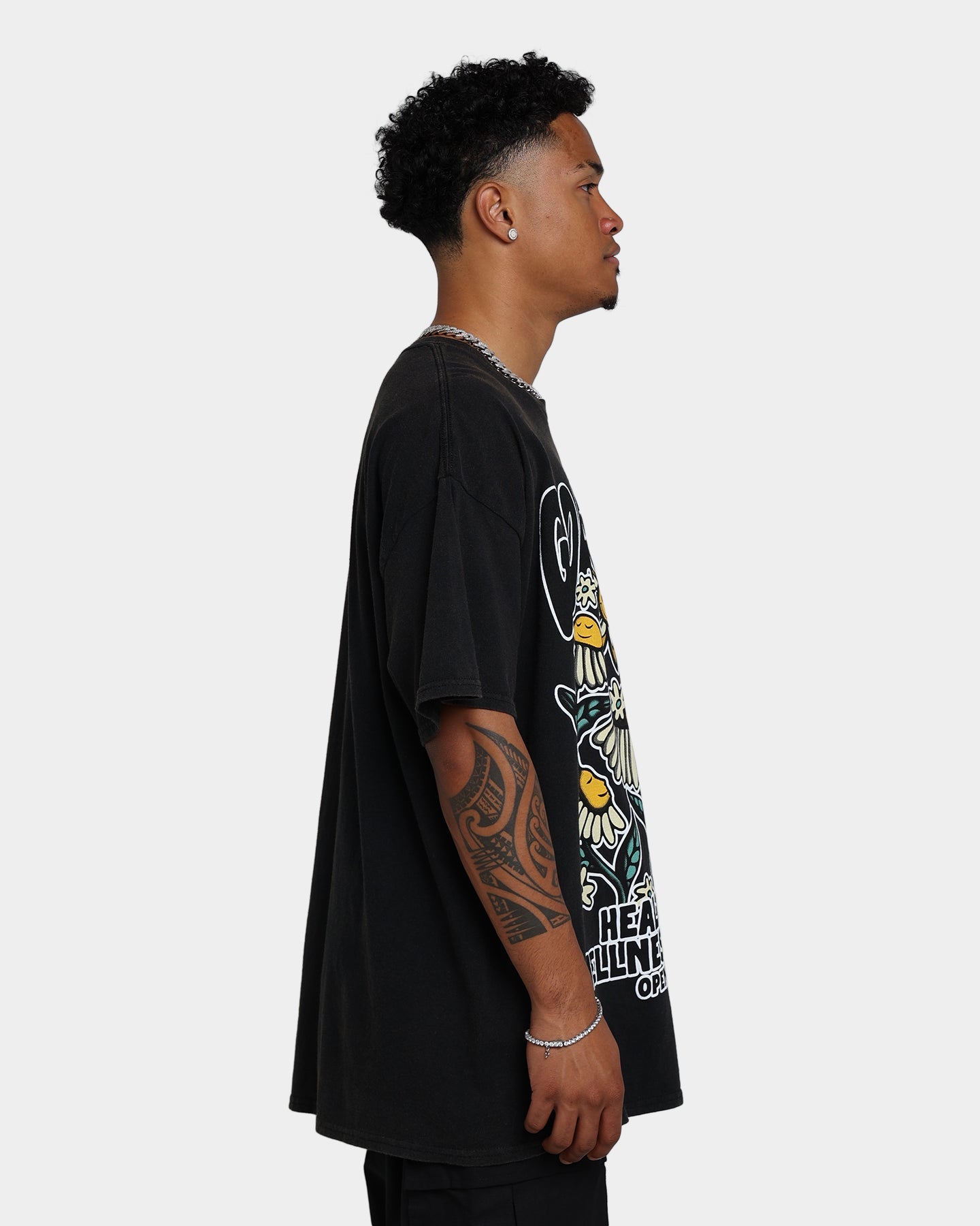 Goat Crew Heath And Wellness Vintage T-Shirt Black Wash