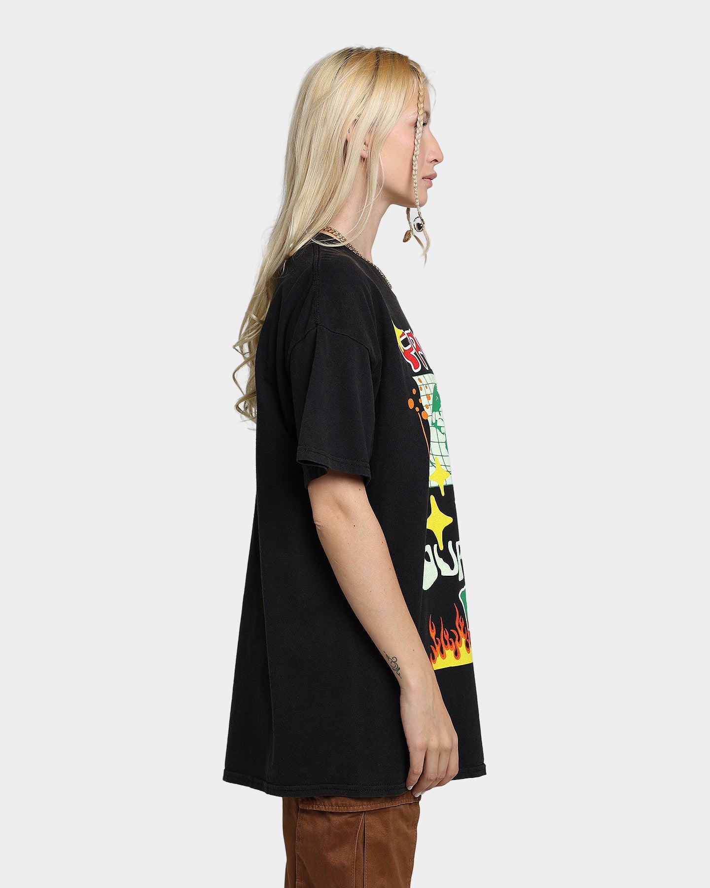 Goat Crew Protect Our Earth Vintage T-Shirt Black Wash Style001