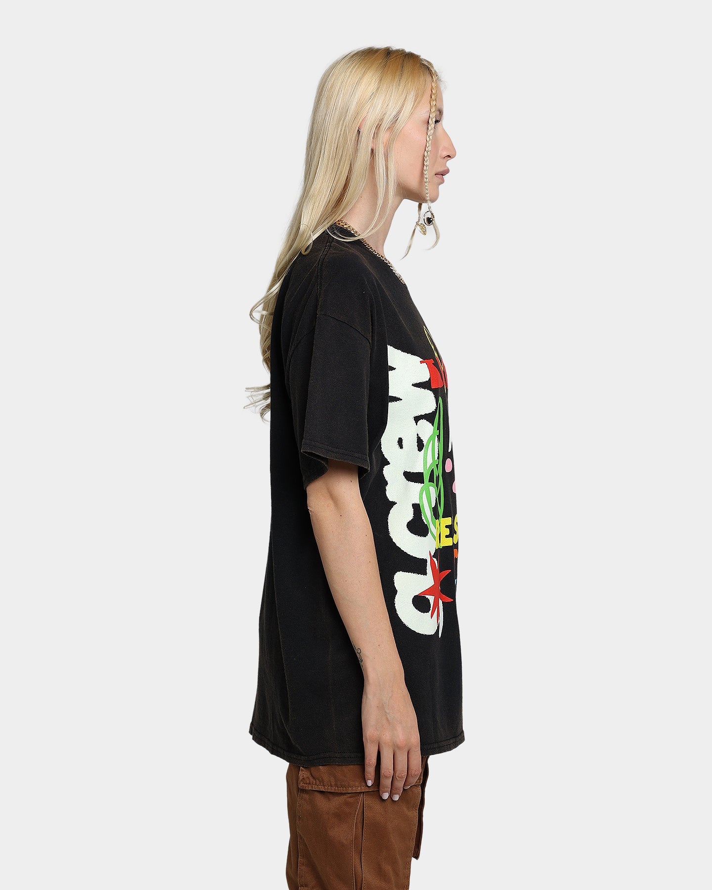 Goat Crew Reasons To Be Happy Vintage T-Shirt Black Wash Style001