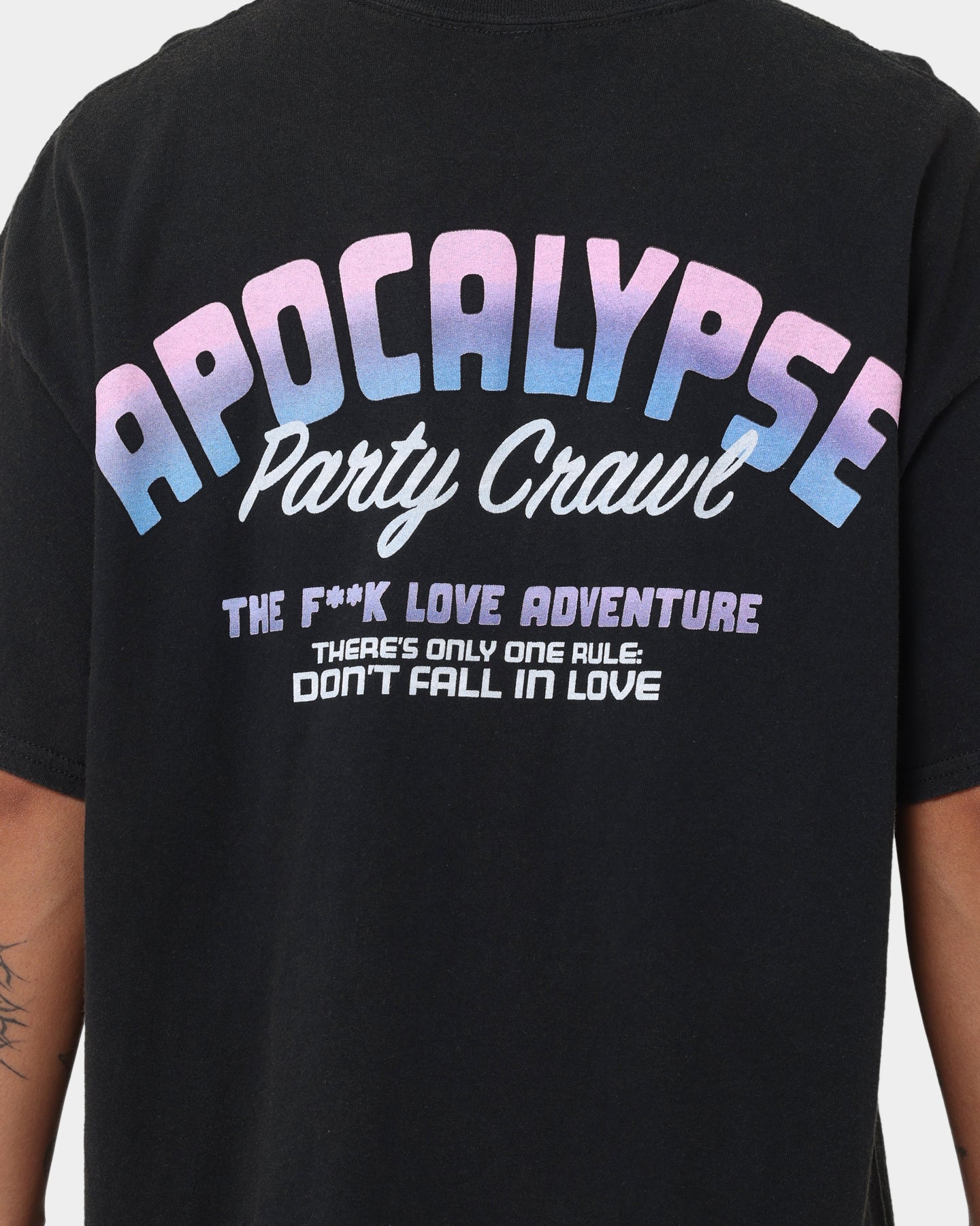 Goat Crew X Rick And Morty Apocalypse Vintage T-Shirt Black Wash