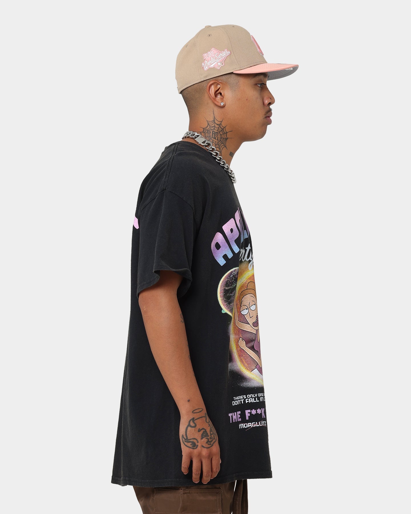 Goat Crew X Rick And Morty Apocalypse Vintage T-Shirt Black Wash