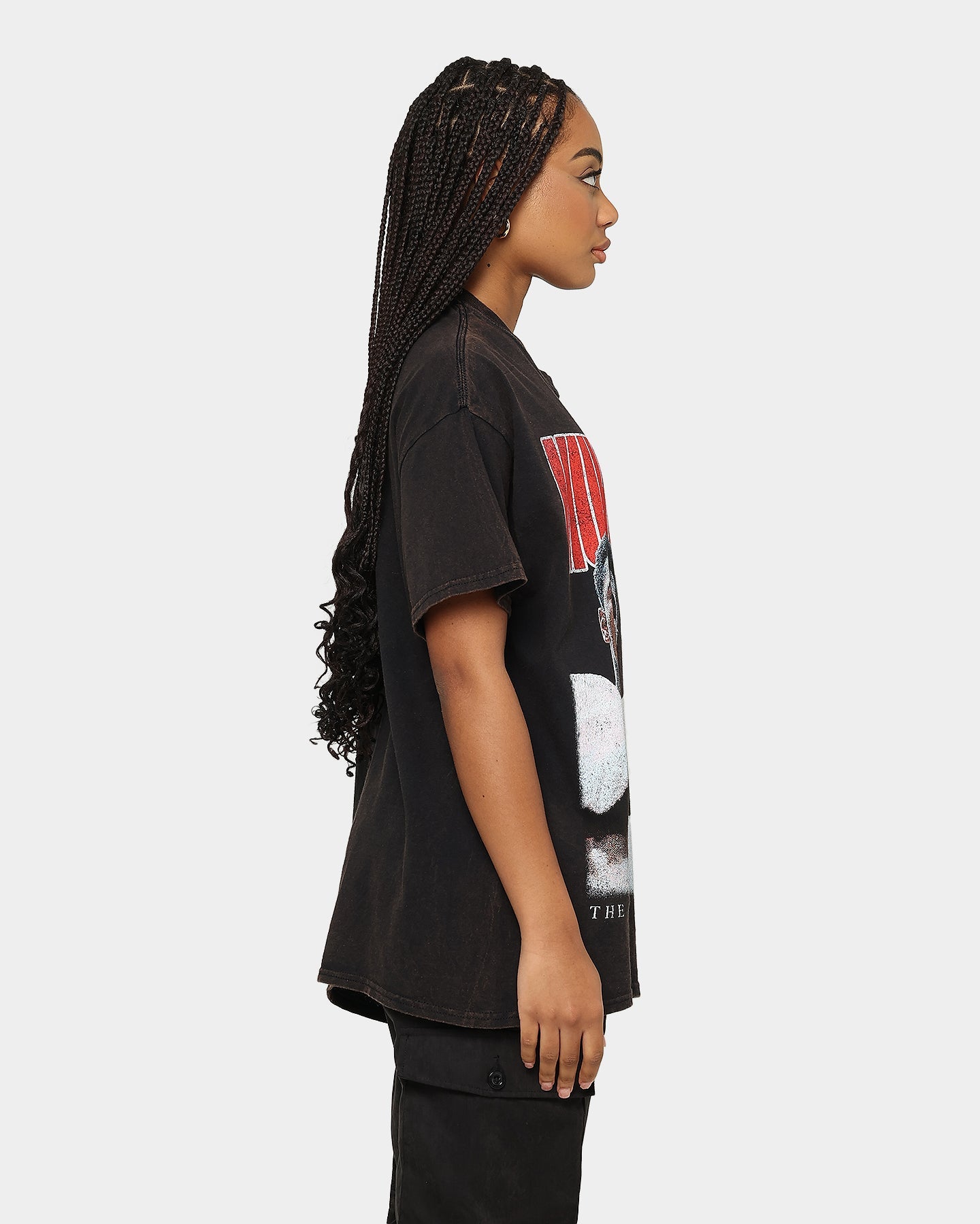 Goat Crew X Muhammad Ali Ringer Vintage T-Shirt Black Wash Style001