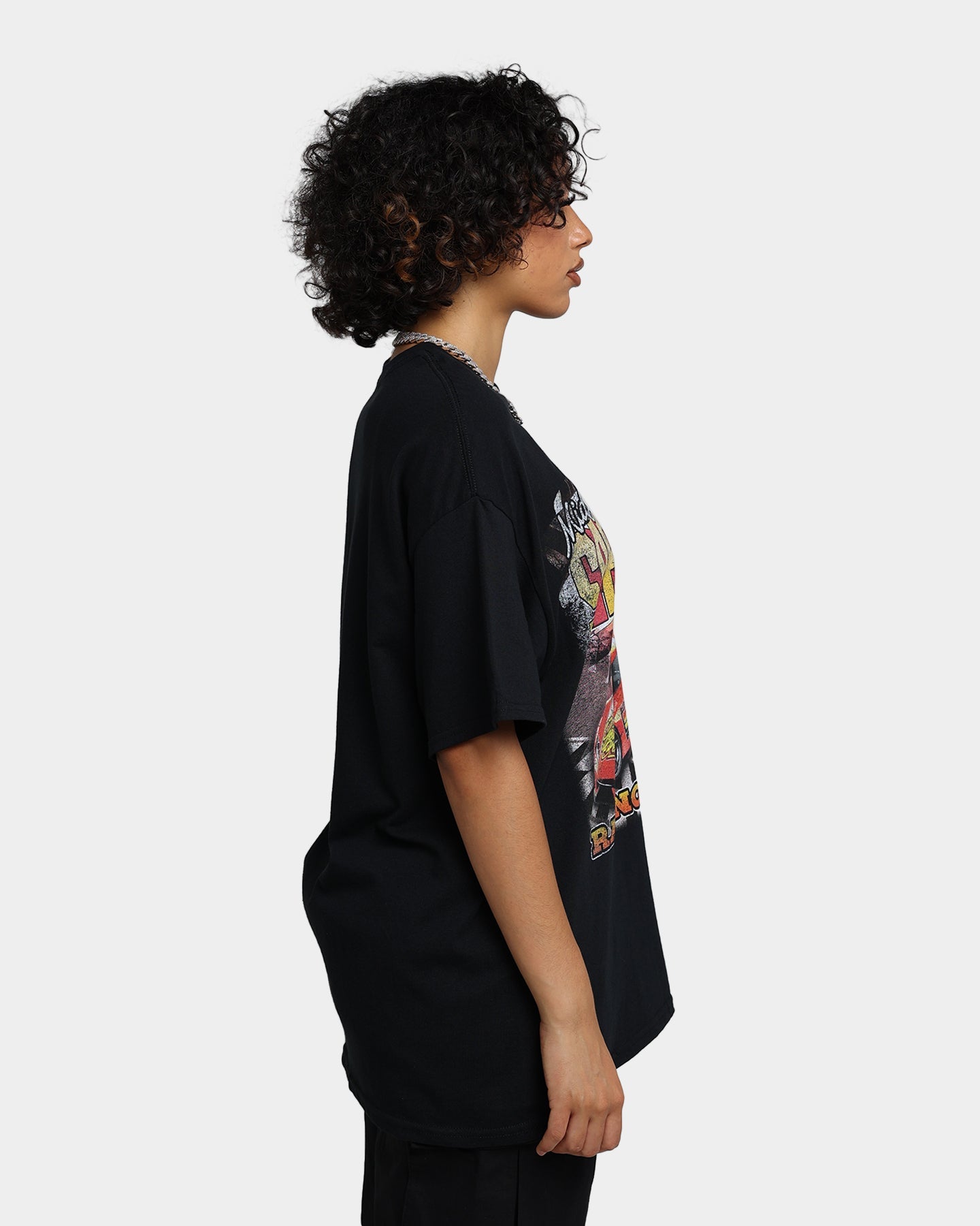 Goat Crew Speed Strip Vintage T-Shirt Black Style001