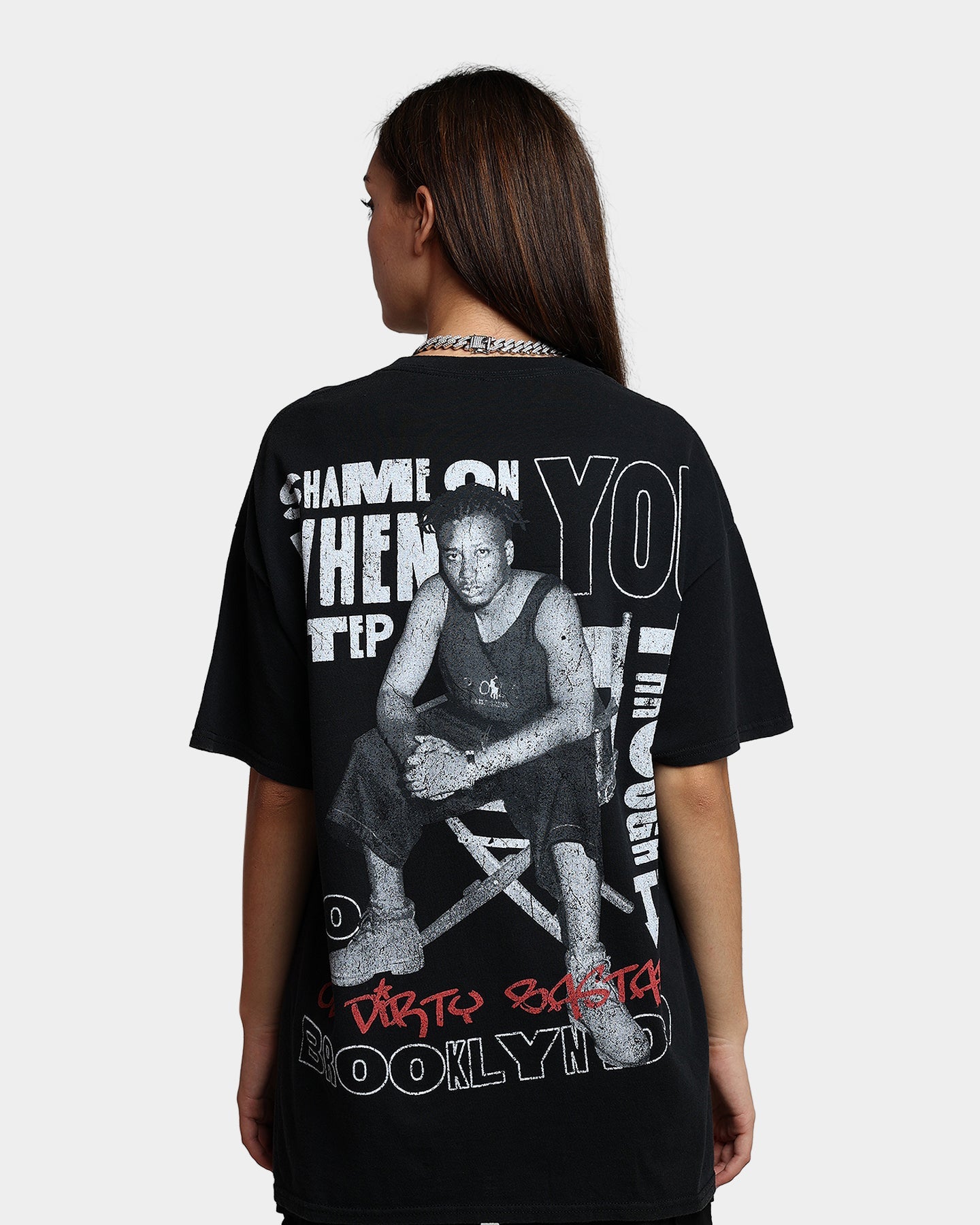 Goat Crew X Ol' Dirty Bastard One Man Army Vintage T-Shirt Washed Black Style001