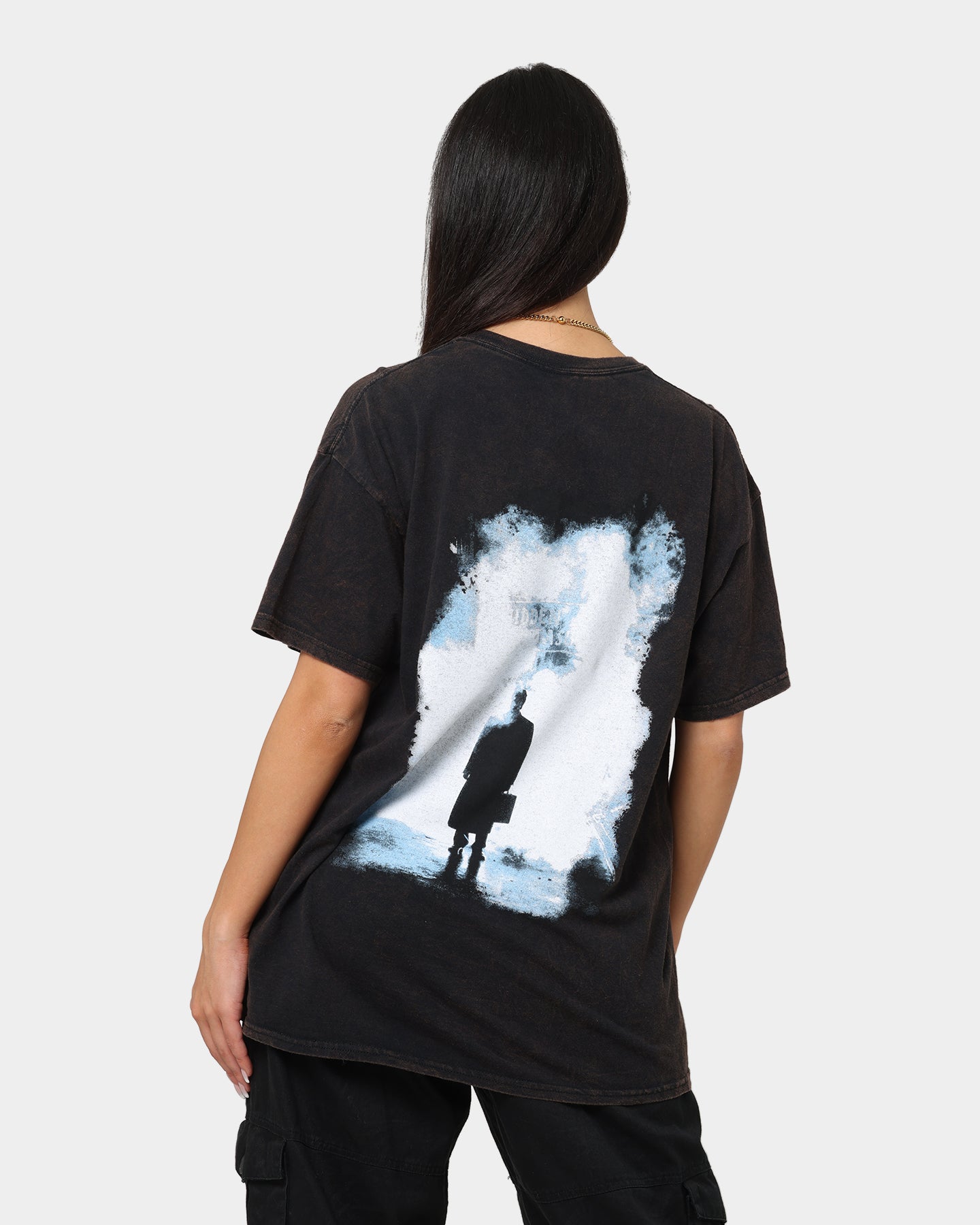 Goat Crew X American Psycho Knife Vintage T-Shirt Black Wash Style001