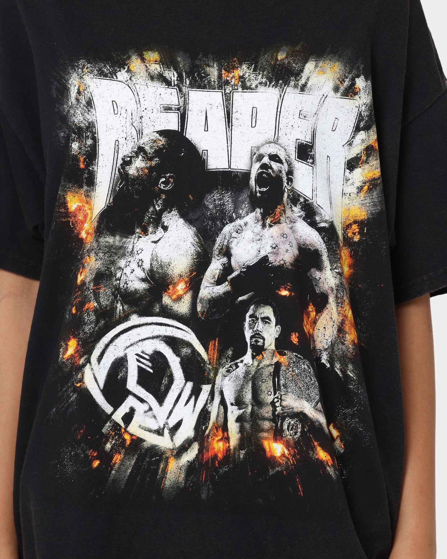 Goat Crew X Robert Whittaker Rob Whittaker Vintage T-Shirt Washed Black Style001