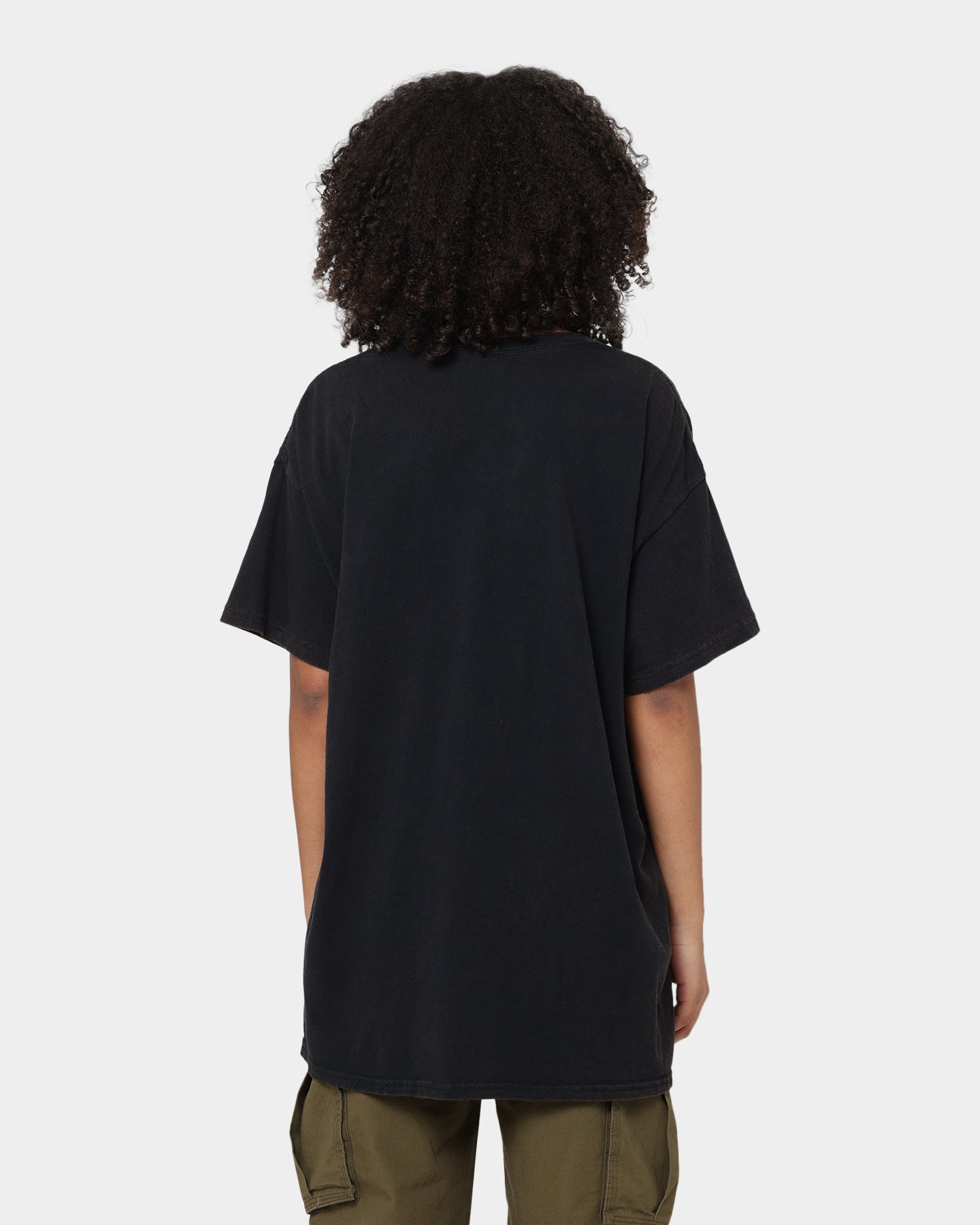 Goat Crew X Shaq Man of Steel Vintage T-Shirt Washed Black Style001