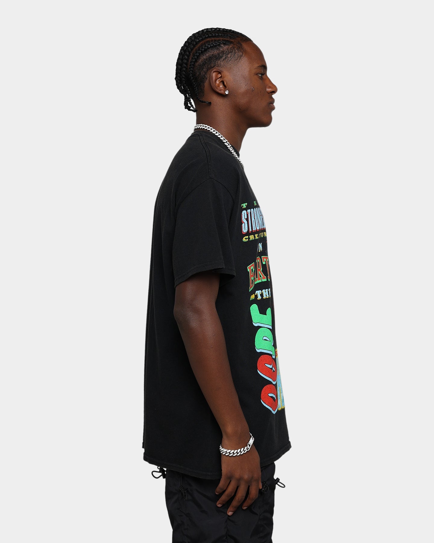 Goat Crew X Baki Hanma Yurijo Vintage T-Shirt Black Wash
