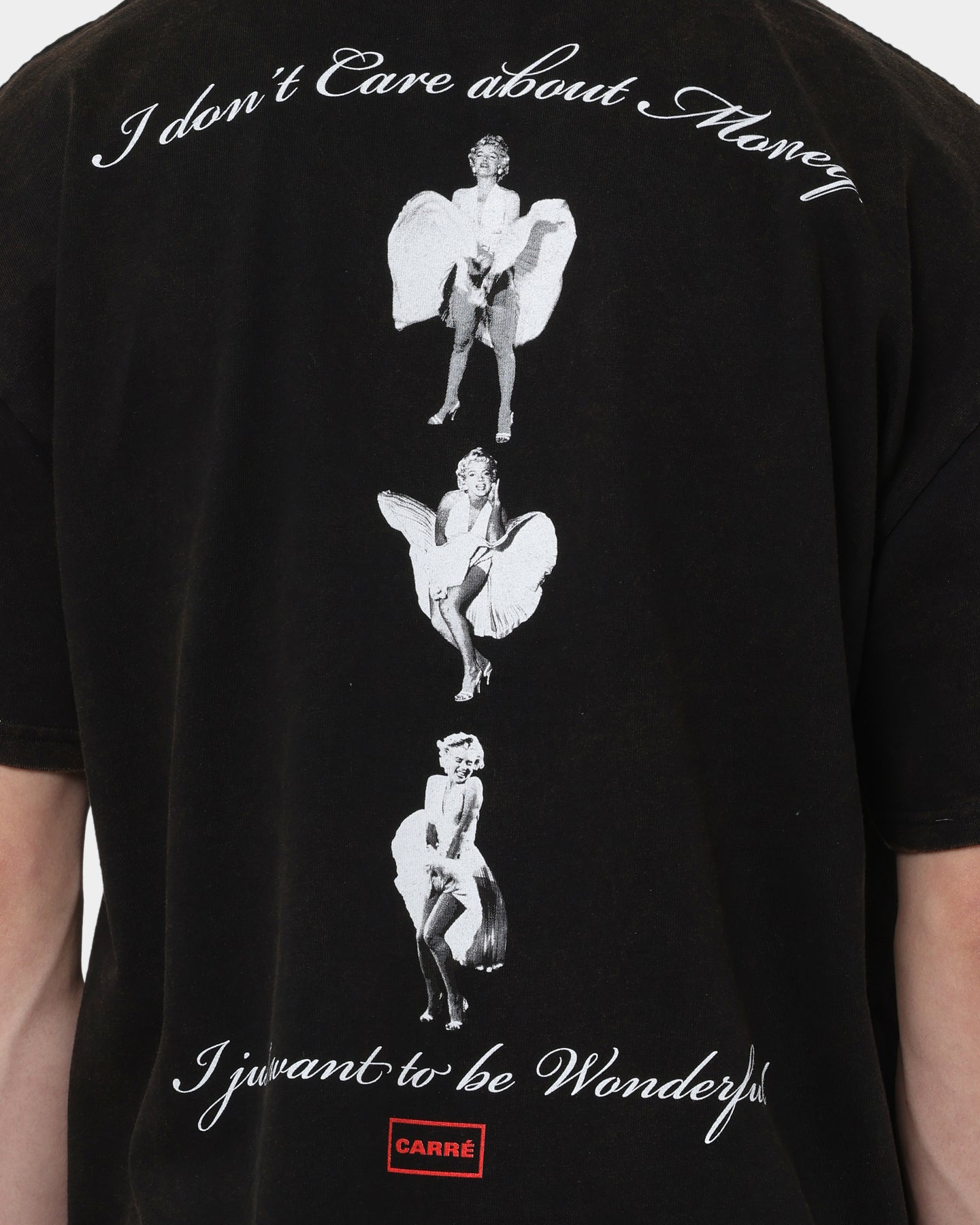Carré X Marilyn Monroe Wonderful Vintage T-Shirt Washed Black