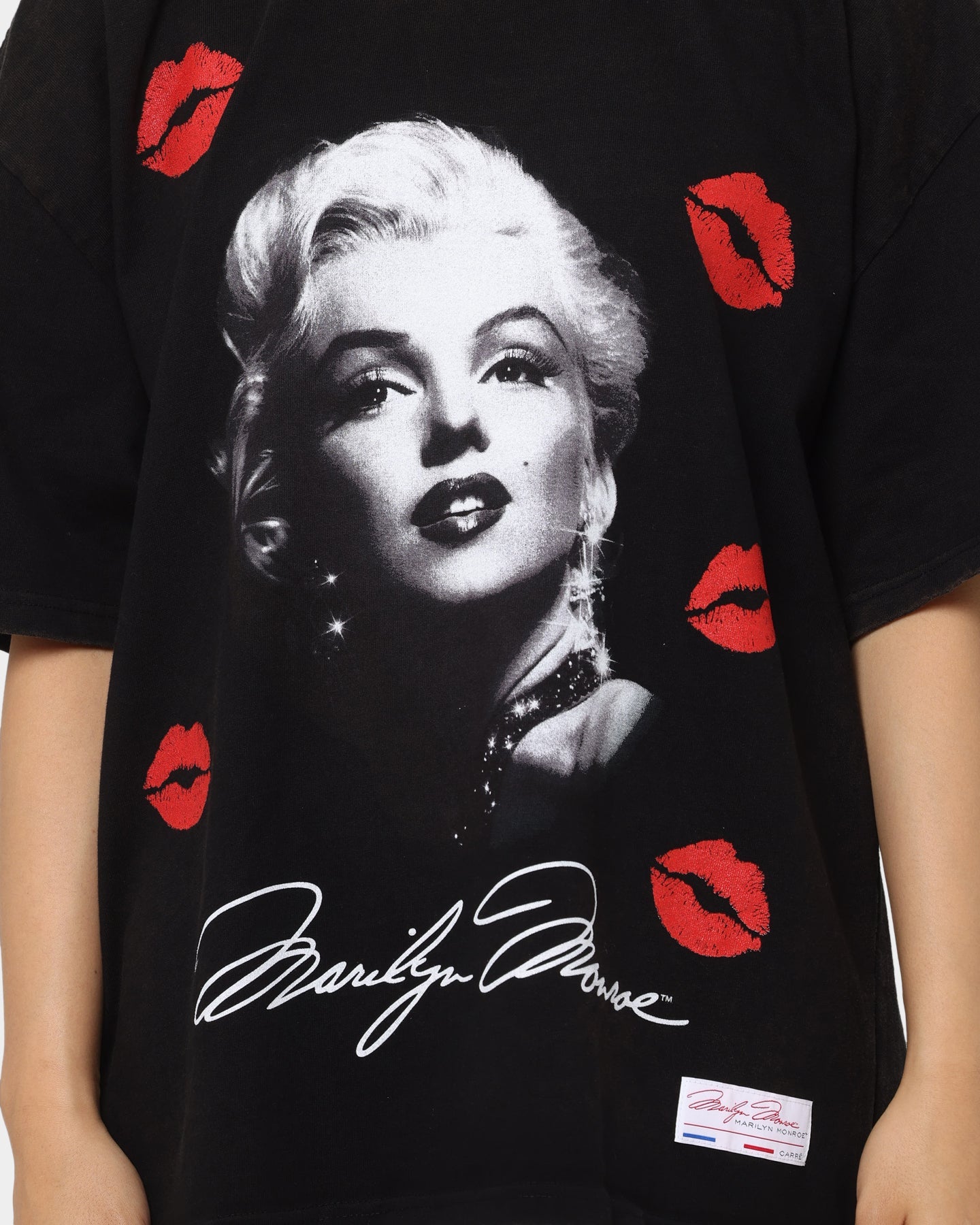Carré X Marilyn Monroe Wonderful Vintage T-Shirt Washed Black Style001