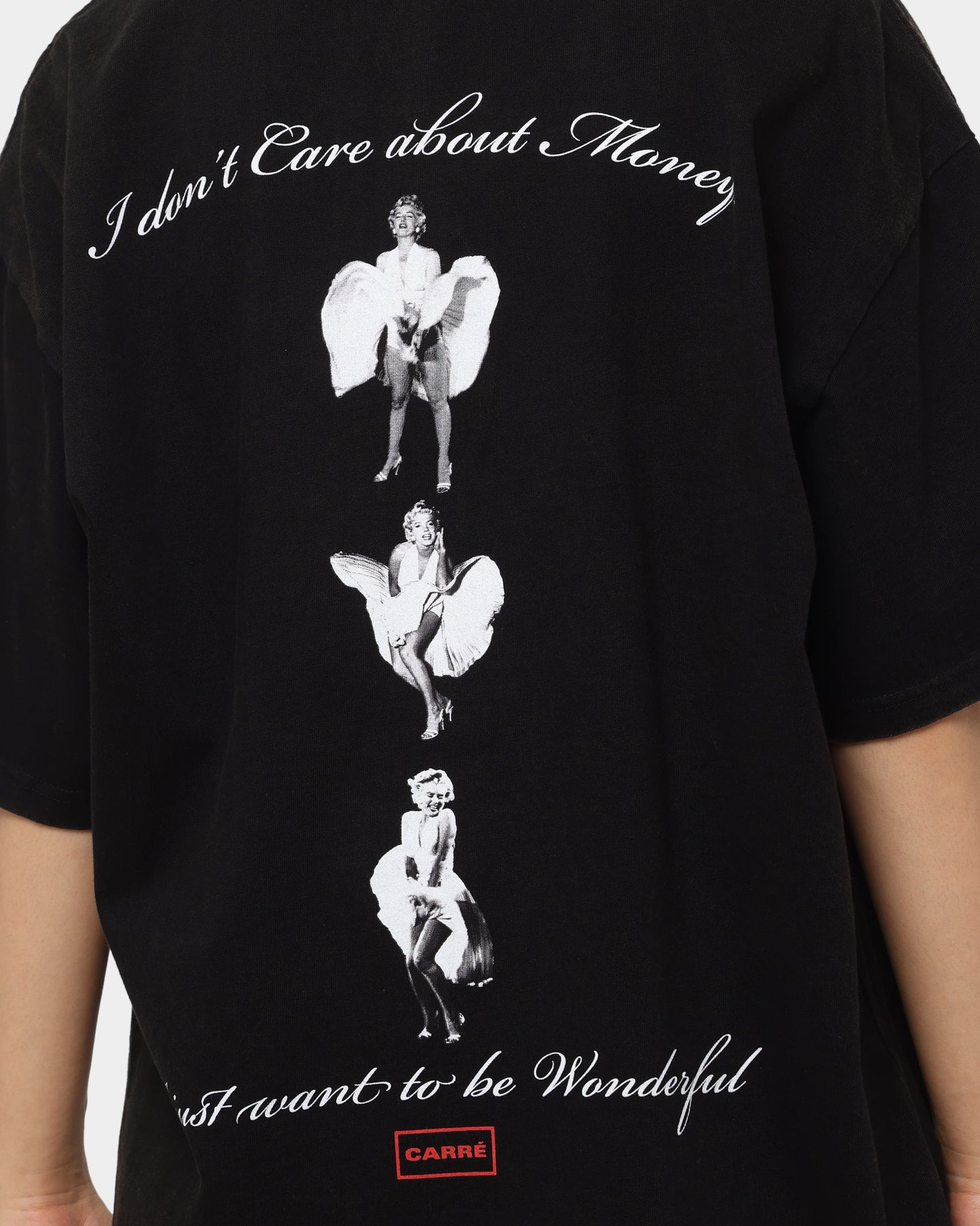 Carré X Marilyn Monroe Wonderful Vintage T-Shirt Washed Black Style001