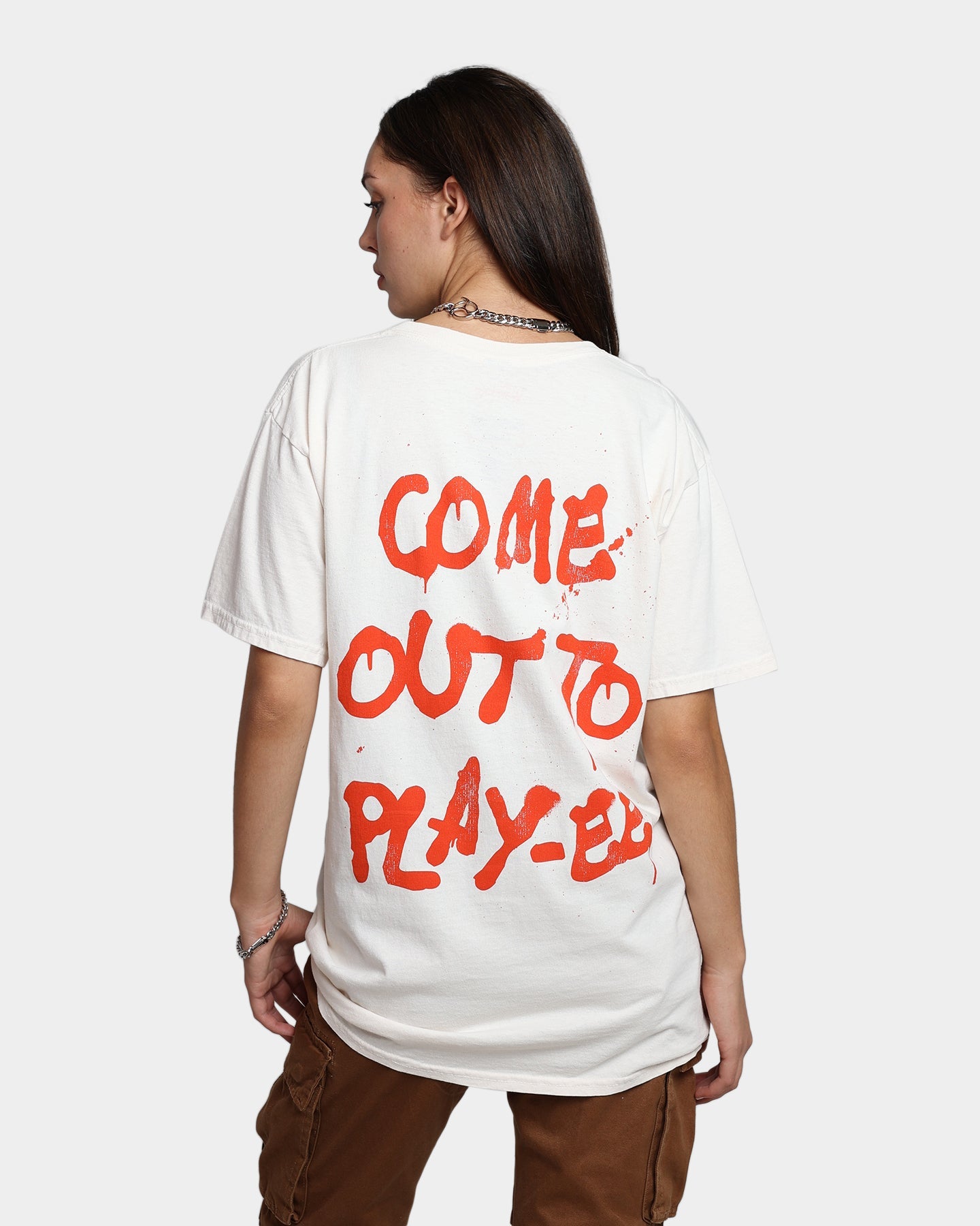 American Thrift X The Warriors Poster T-Shirt Off White Style001