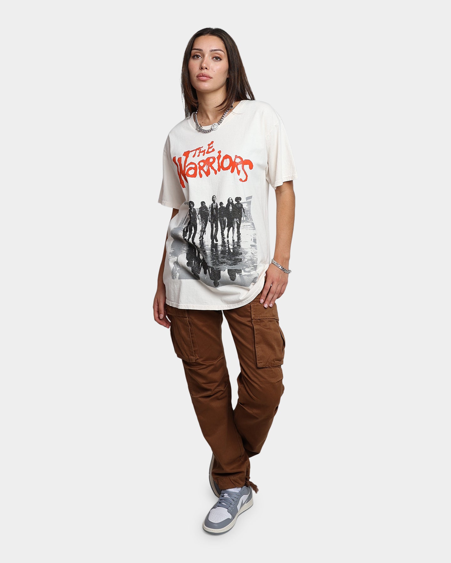 American Thrift X The Warriors Poster T-Shirt Off White Style001