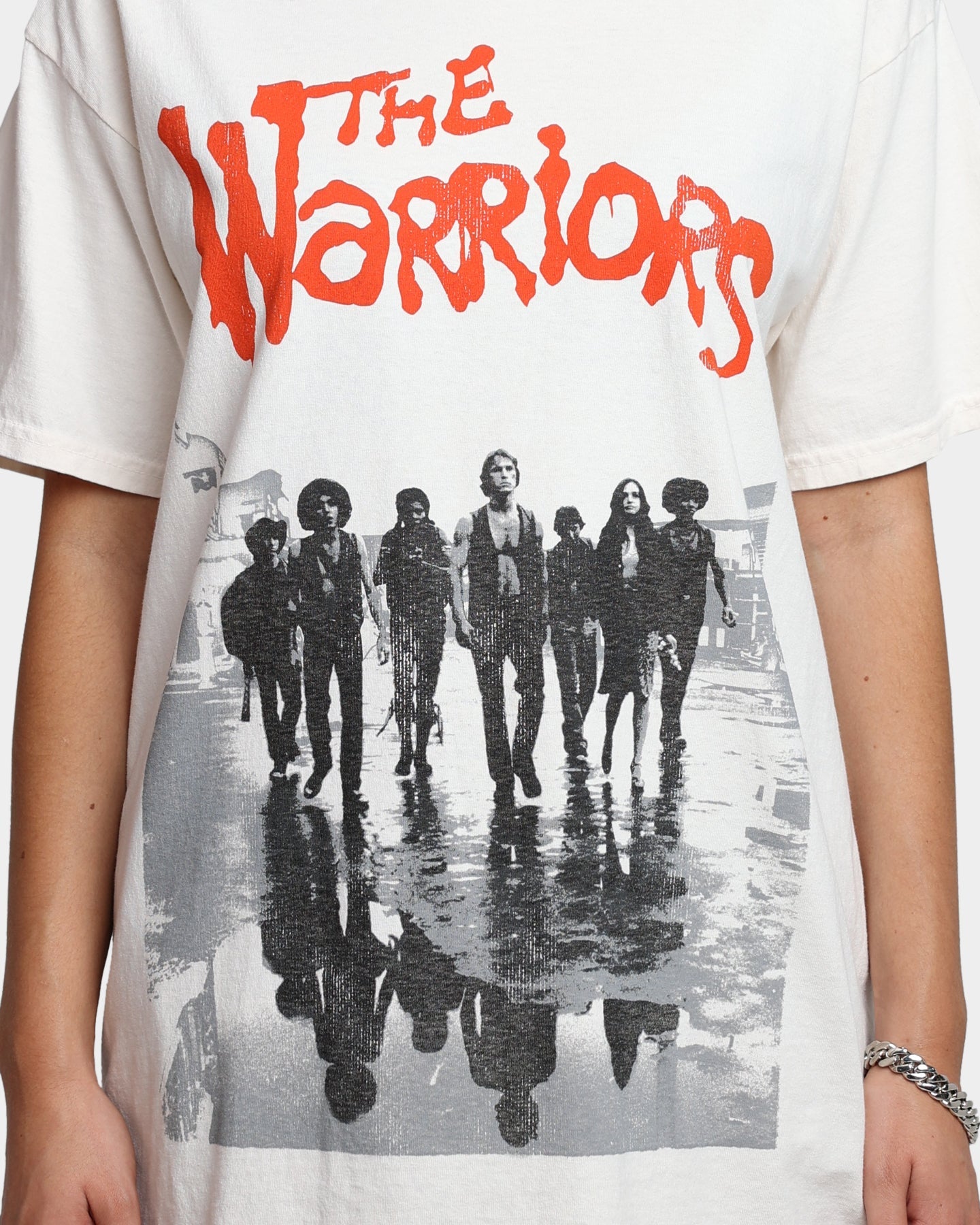 American Thrift X The Warriors Poster T-Shirt Off White Style001