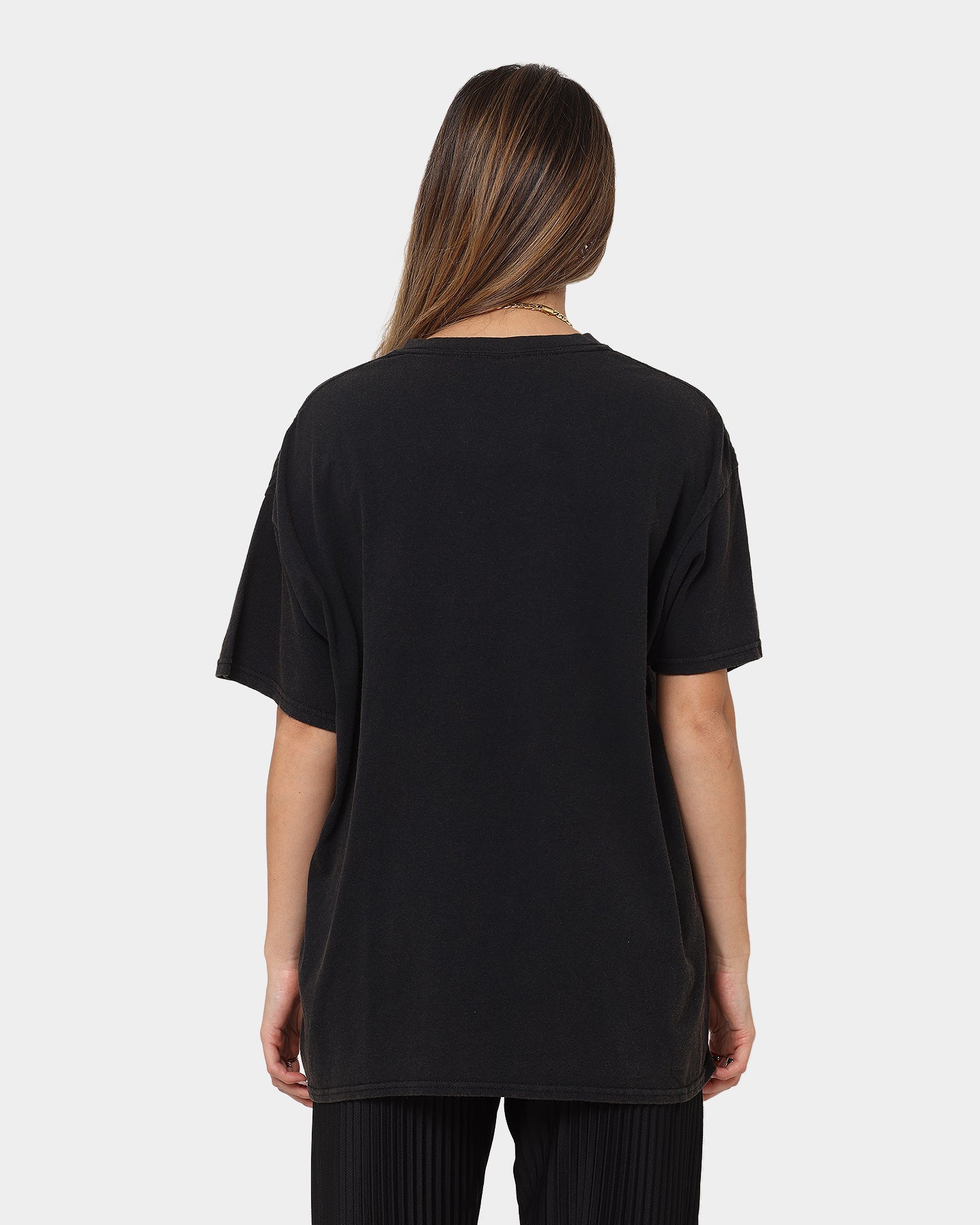 Goat Crew X Rick And Morty Night Family Vintage T-Shirt Washed Black Style001