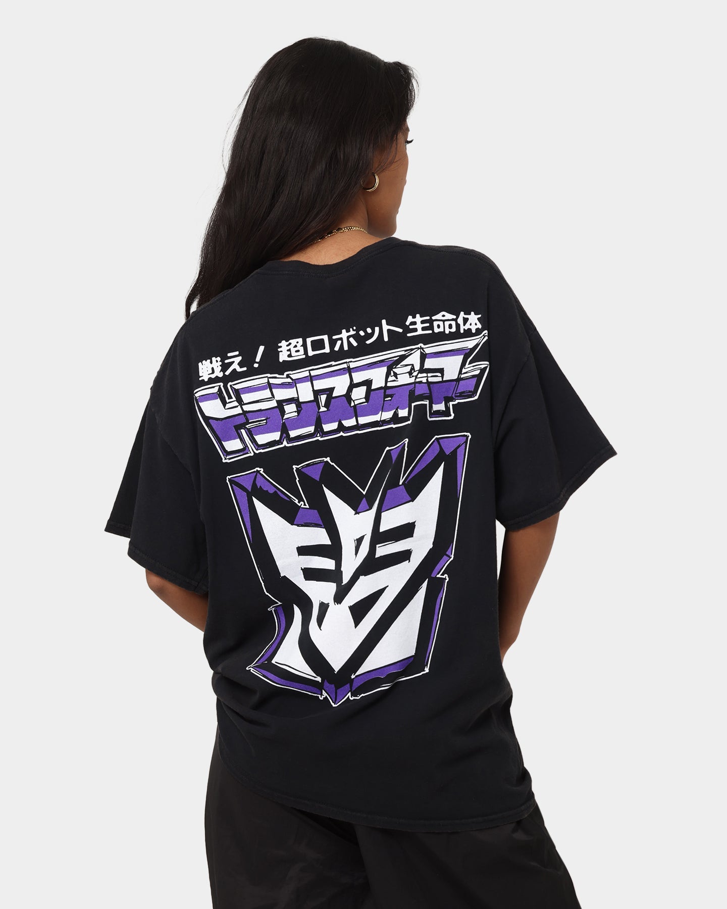 Goat Crew X Transformers Decepticons Vintage T-Shirt Black Wash Style001