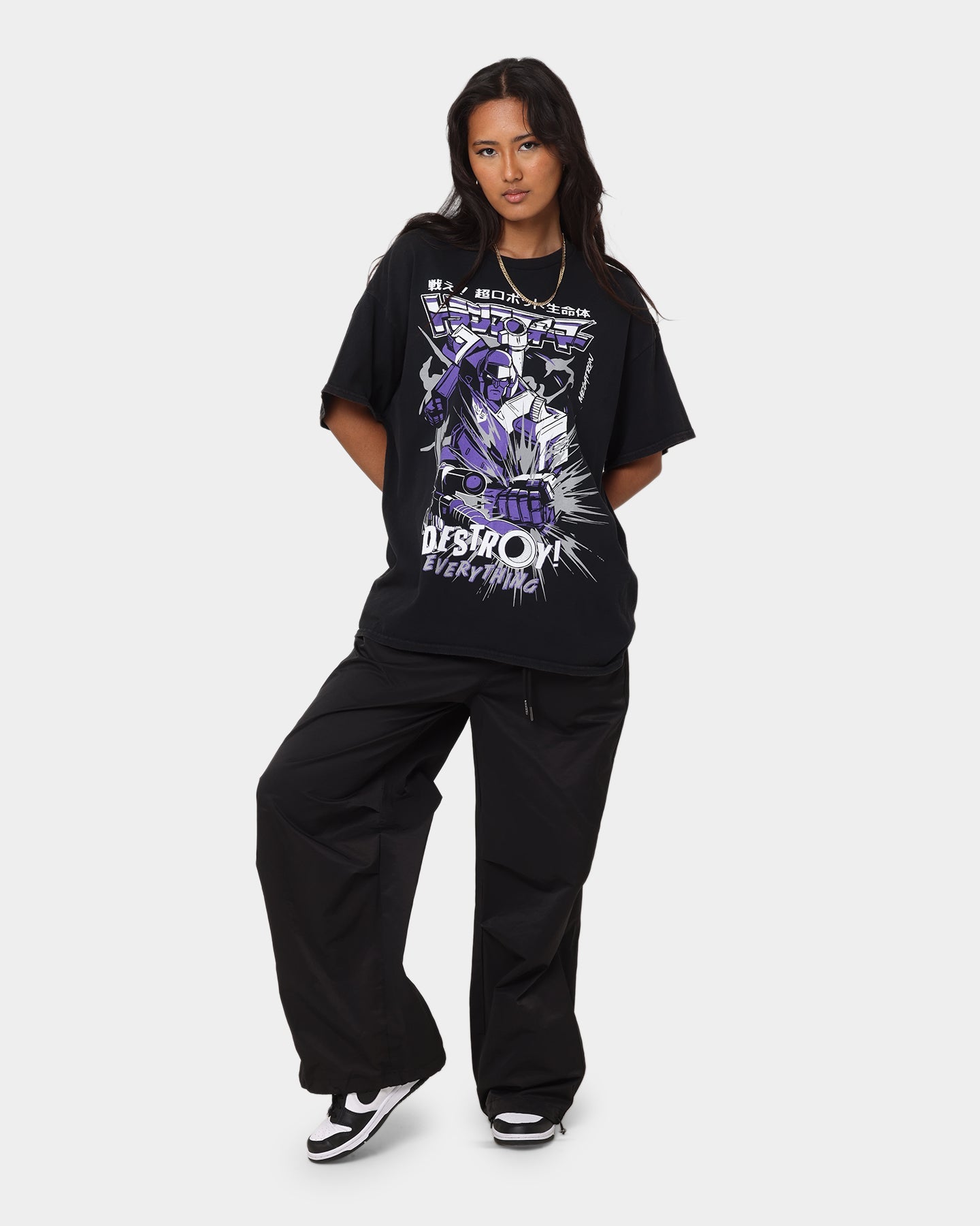 Goat Crew X Transformers Decepticons Vintage T-Shirt Black Wash Style001